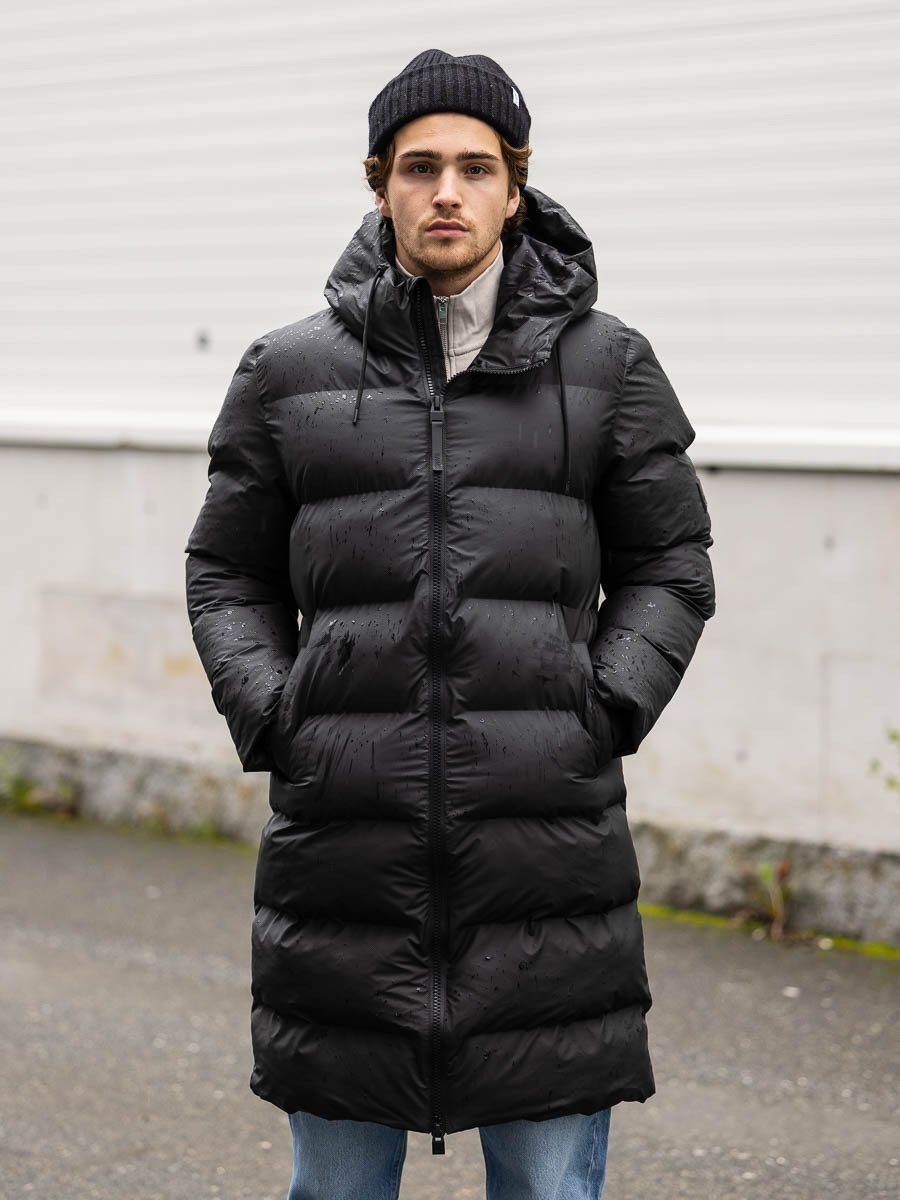 Rains Alta Longer Puffer Jacket Black
