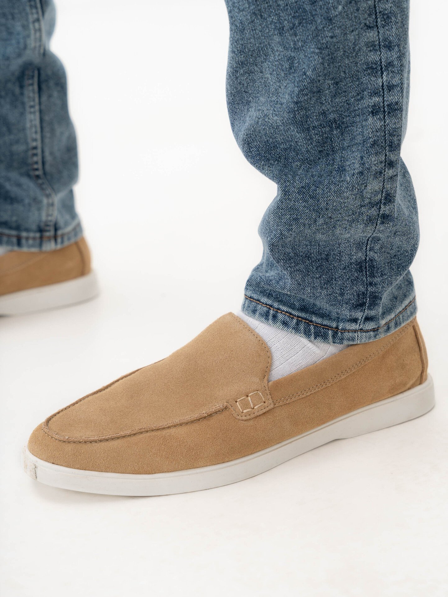Roberto Rosso Carlo Loafer Suede Beige