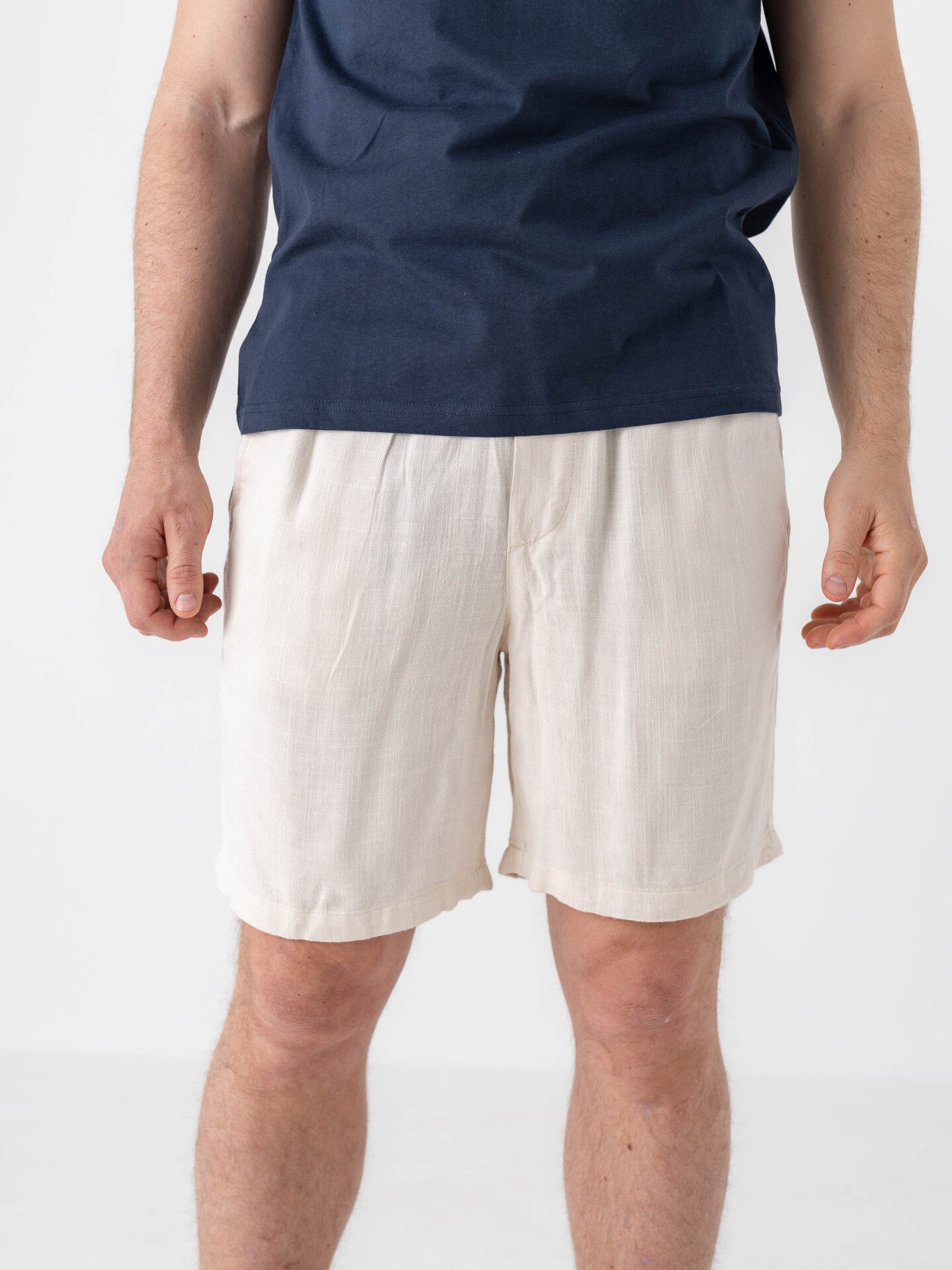 Solid Aurelius Elas. Shorts Off White