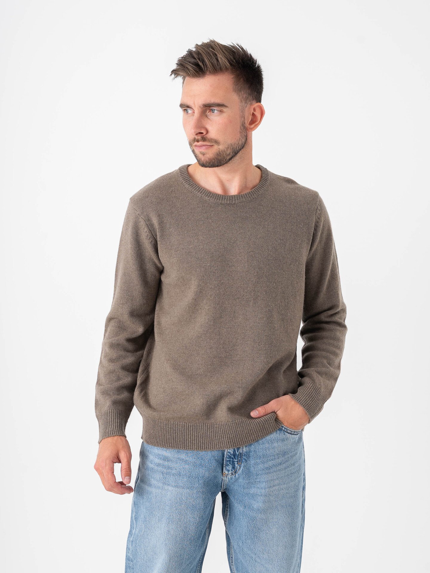 Solid Rick O-Neck Knit Bungee Cord