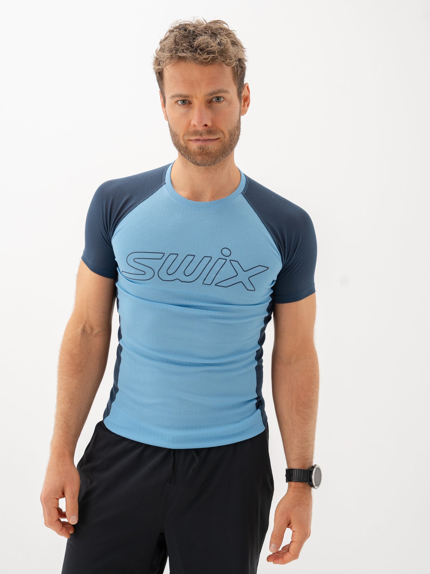 Swix RaceX Light Short Sleeve Cloud Blue / Lake Blue