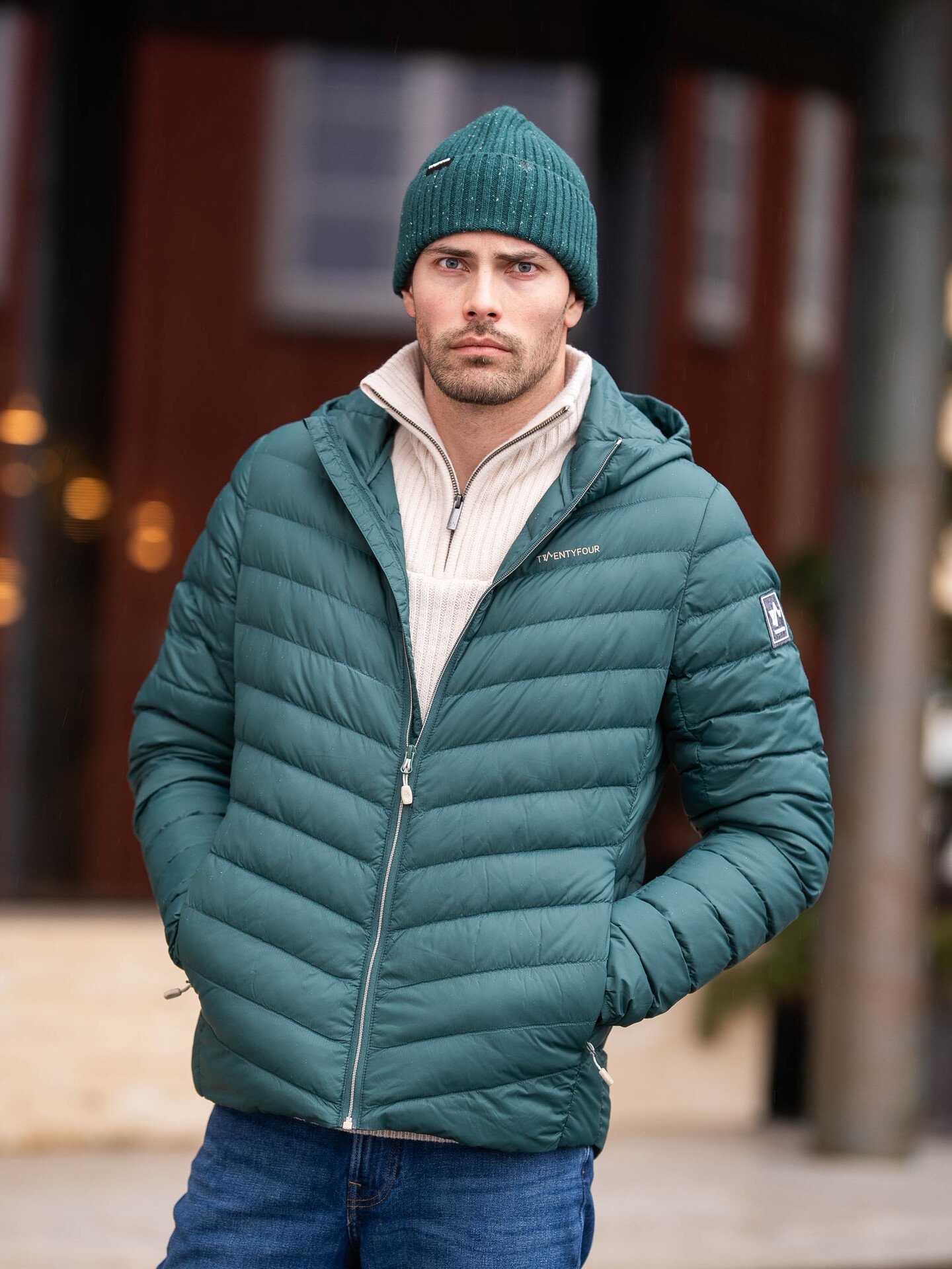 Twentyfour Finse Super Light Dunjakke Mørk Grønn