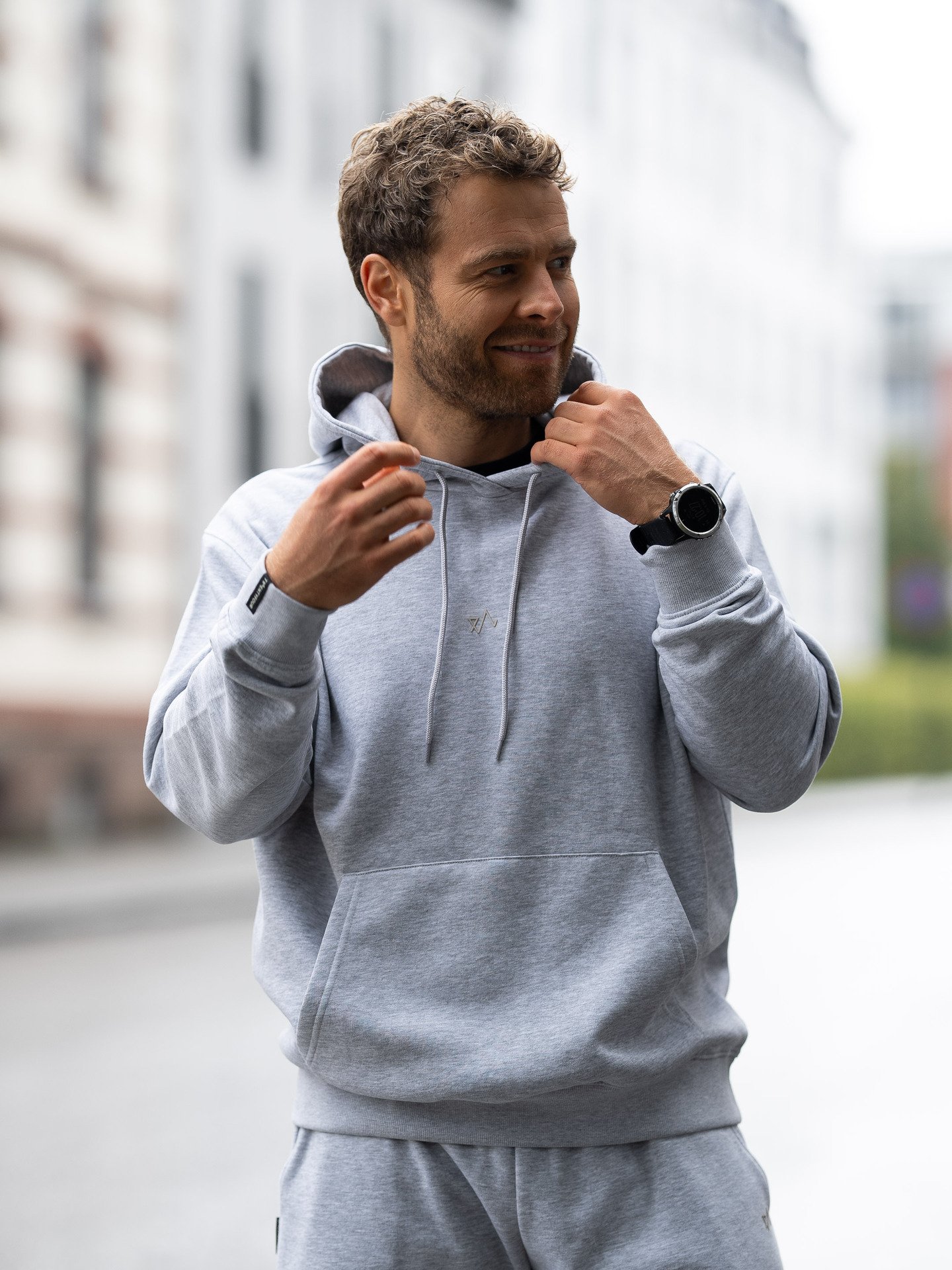 Twentyfour & Hoodie Lys Grå