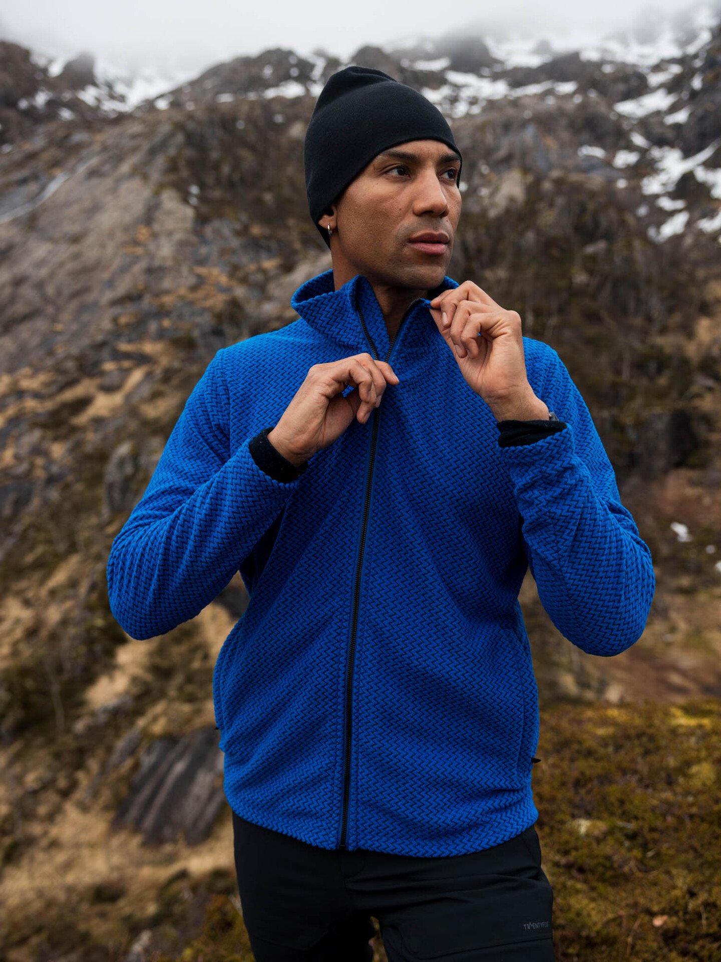 Twentyfour Aurora Long Zip Fleece Knallblå