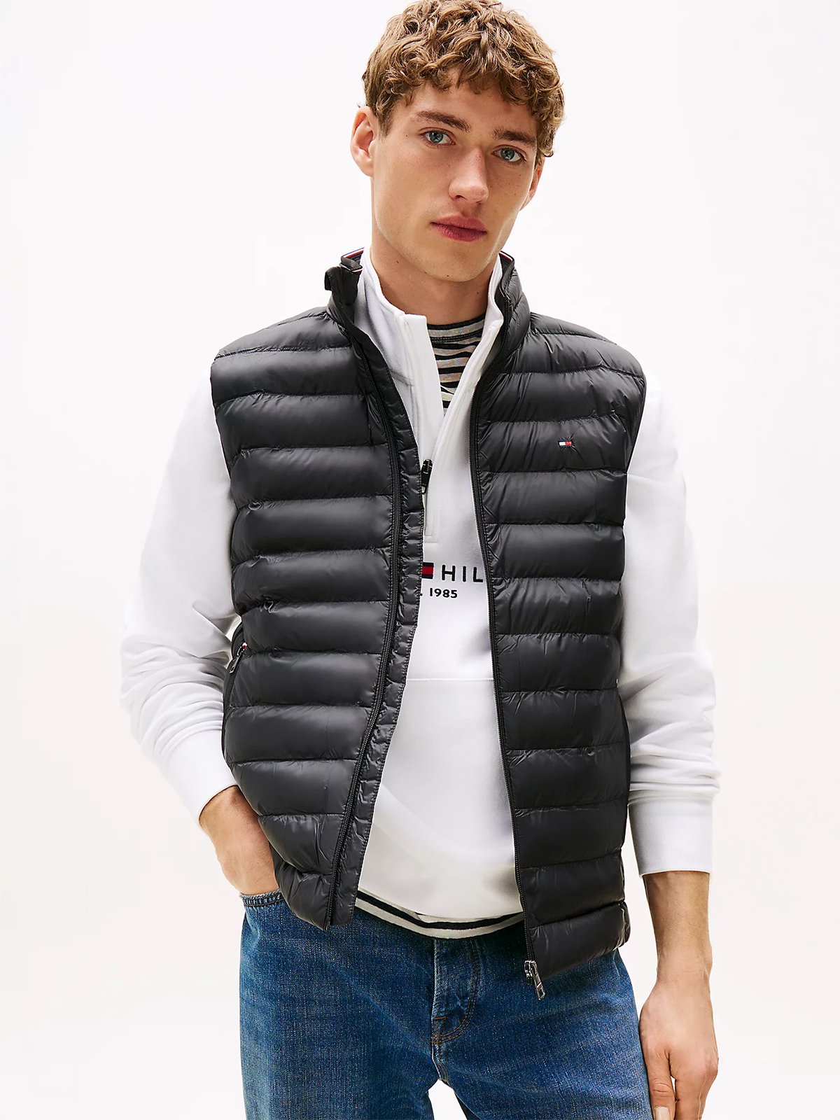 Tommy Hilfiger Core Packable Recycled Vest Black