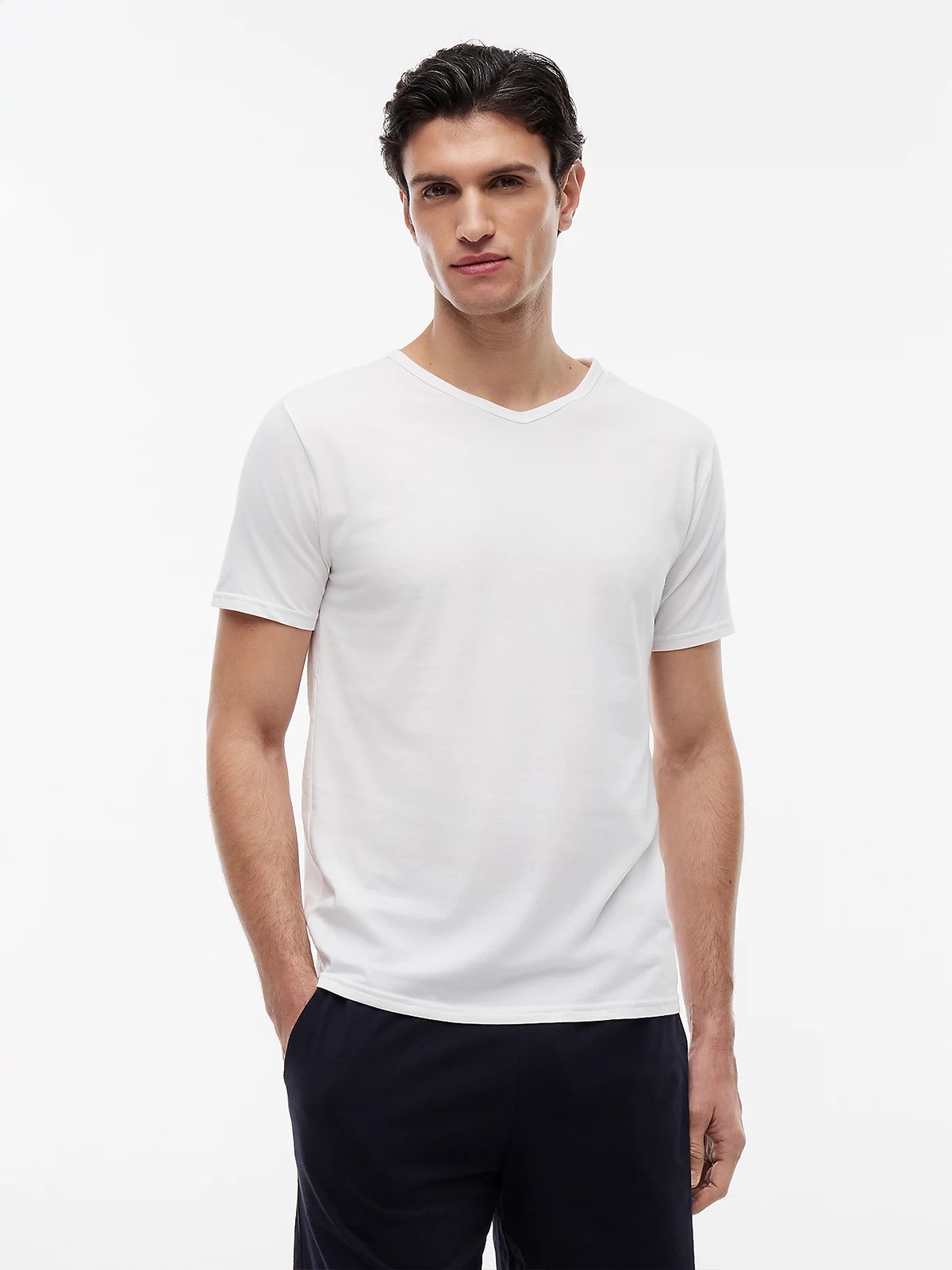 Tommy Hilfiger Stretch V-Neck Tee 3pk White / White / White