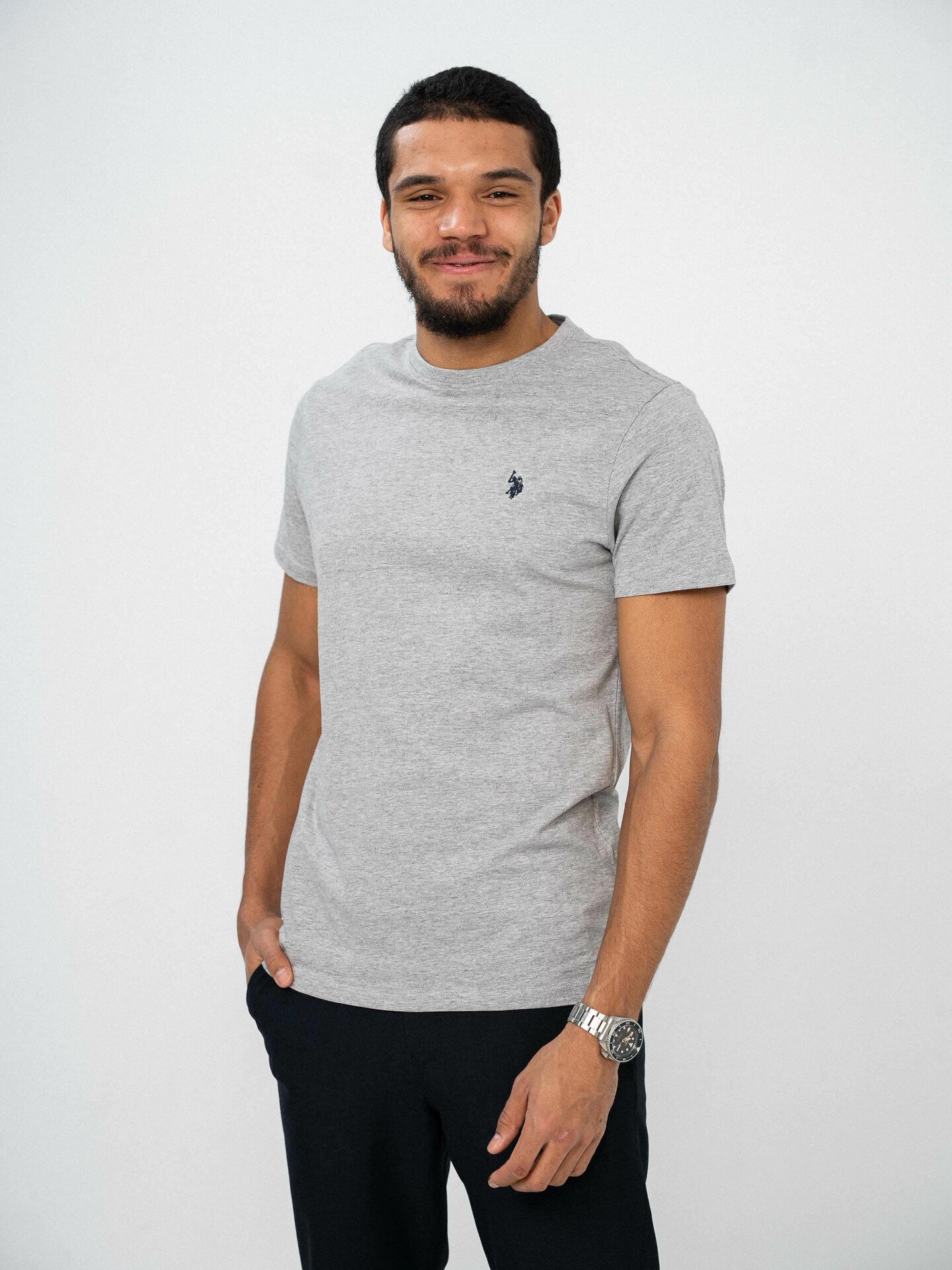 U.S. Polo Assn. Arjun T-shirt Grey Melange