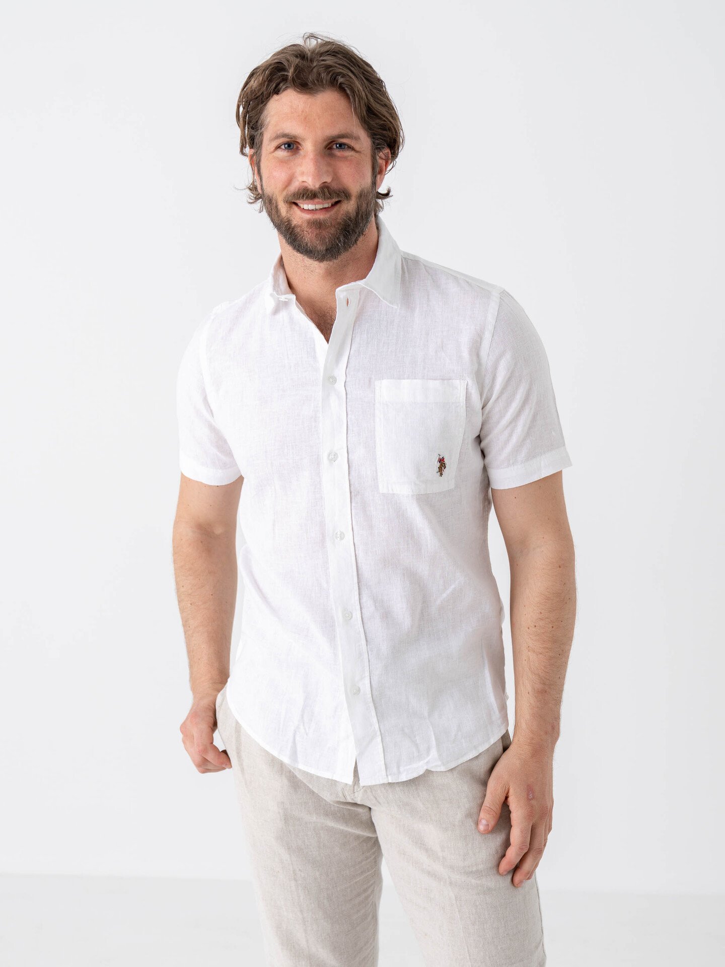 U.S. Polo Assn. Flori Short Sleeve Shirt White