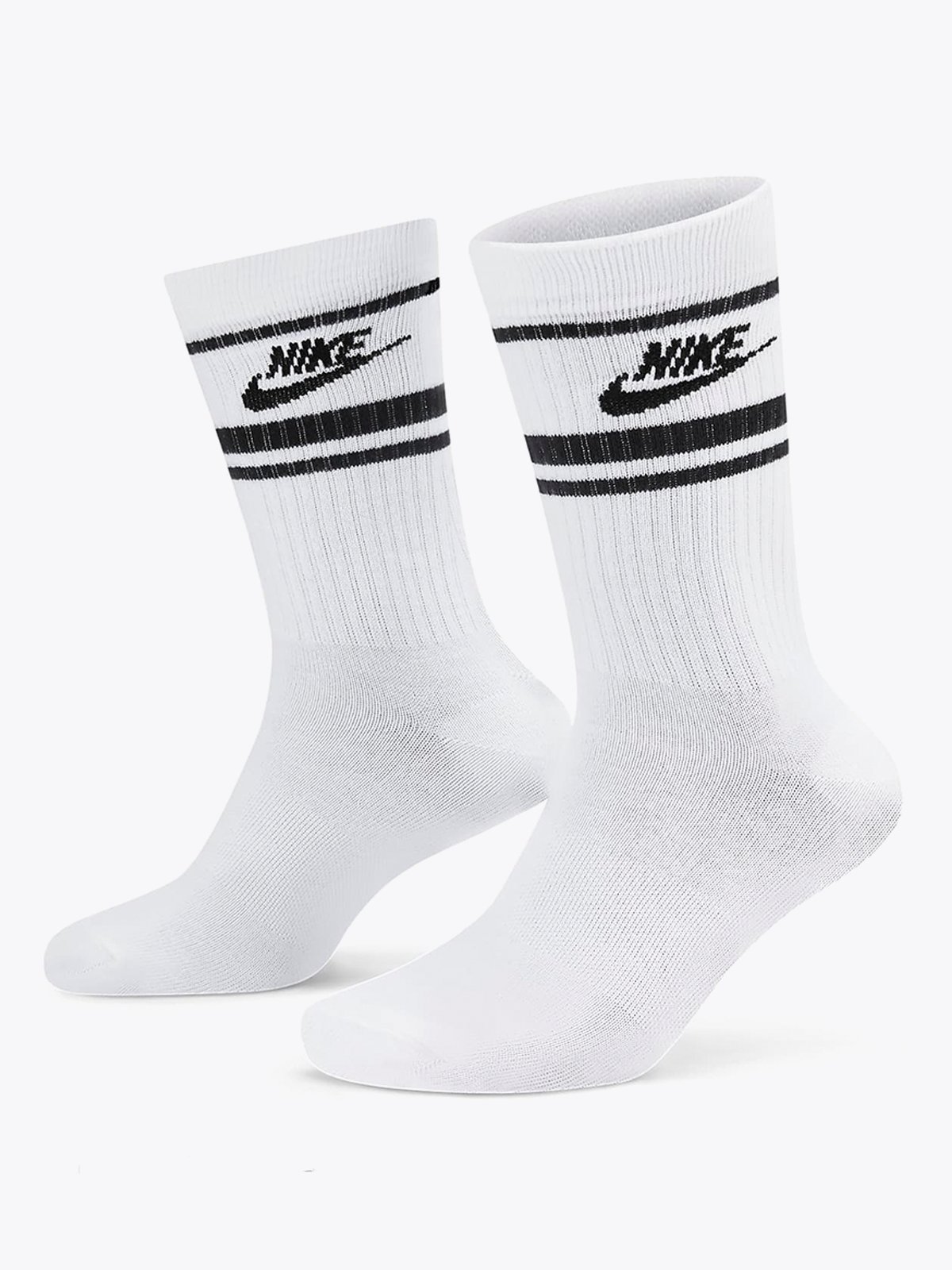Nike Crew Essential Stripe Socks White / Black