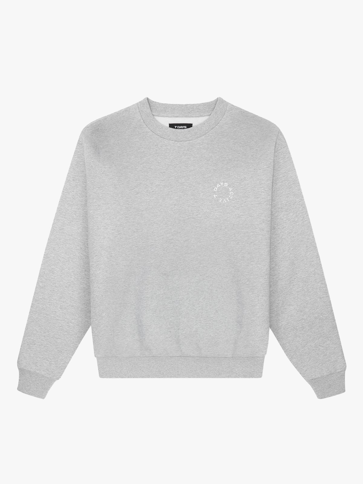 7 DAYS Active Organic Regular Crewneck Heather Grey