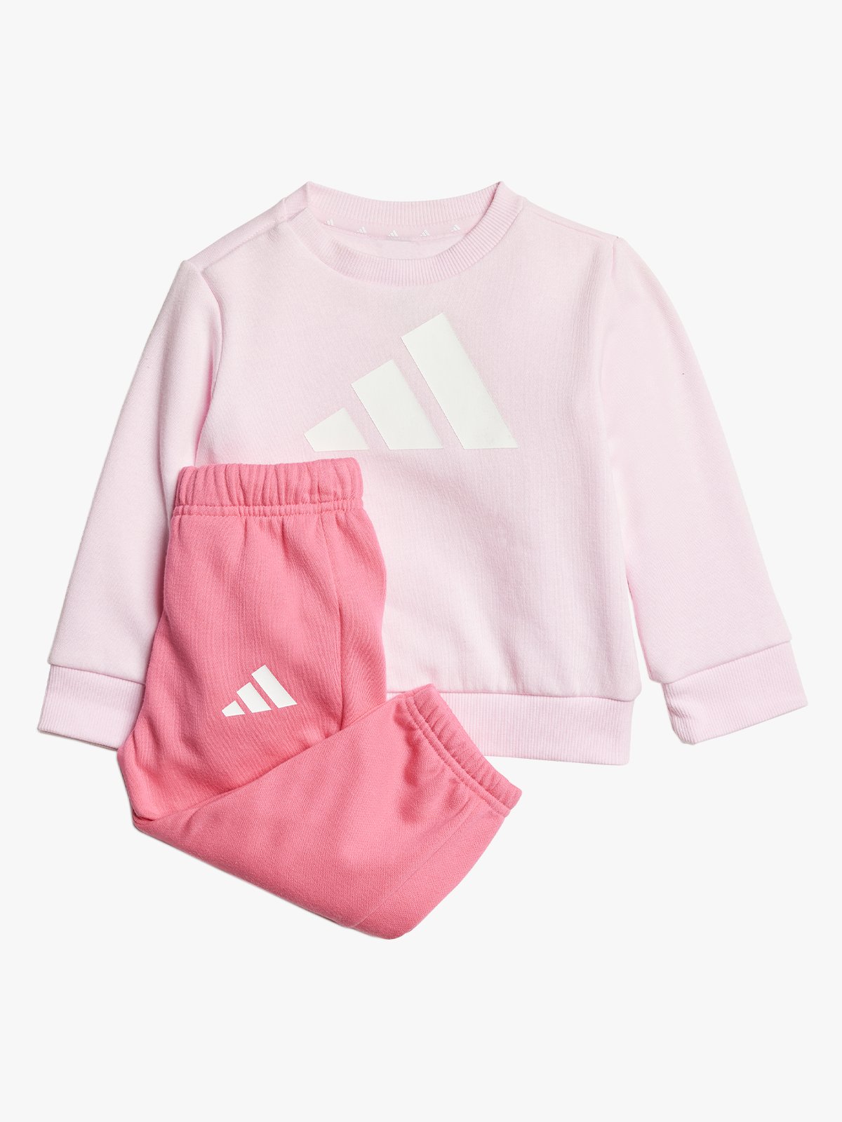 adidas Big Logo Fleece Jog Sett 240 Infant CLPINK/WHITE