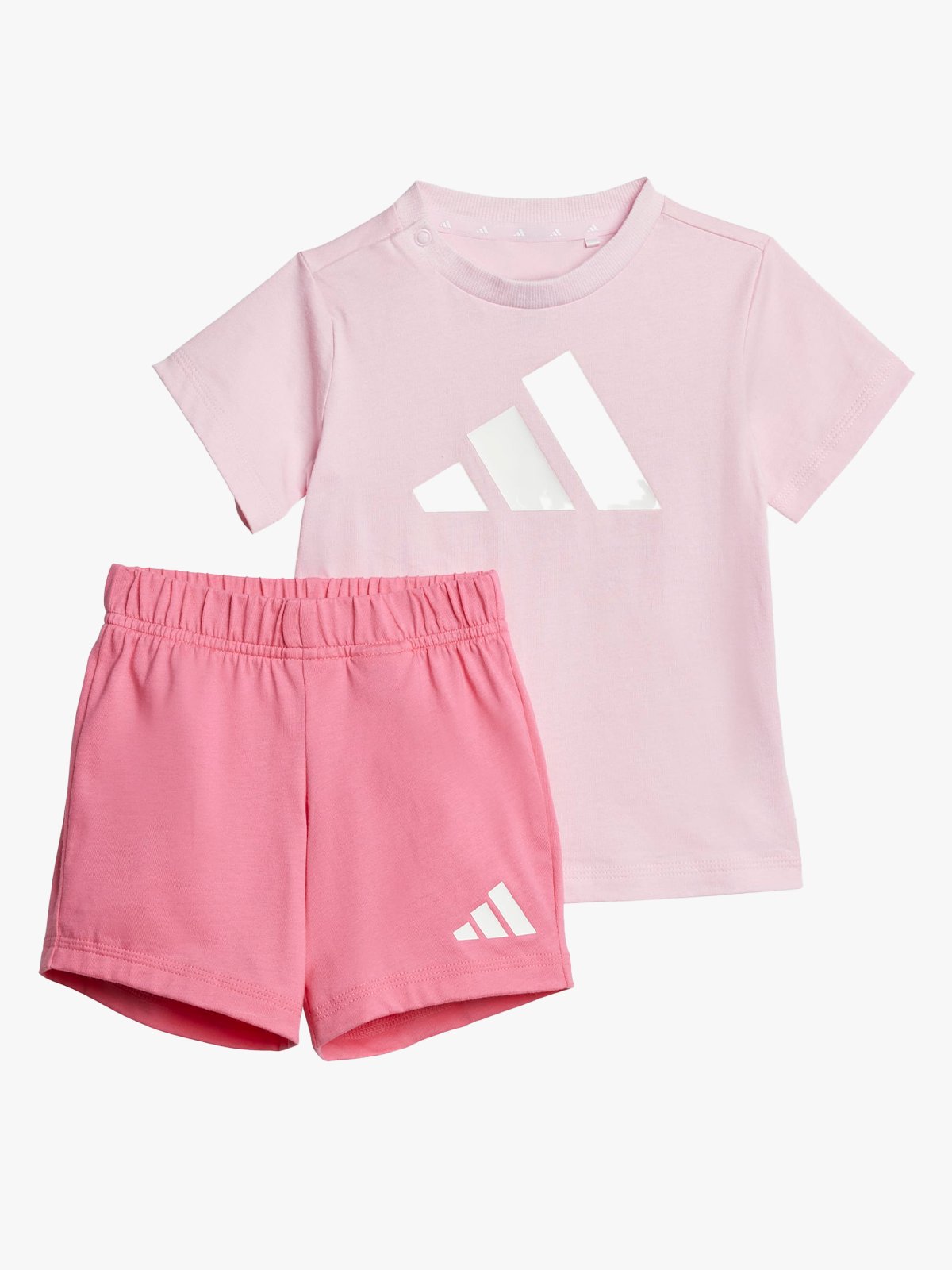 adidas Big Logo T-Set Infant Pink / White