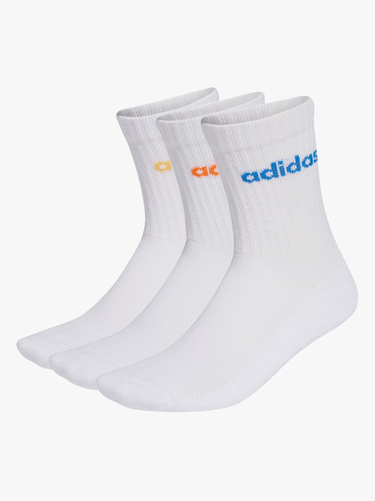 adidas Crew 3 Pack Hvit