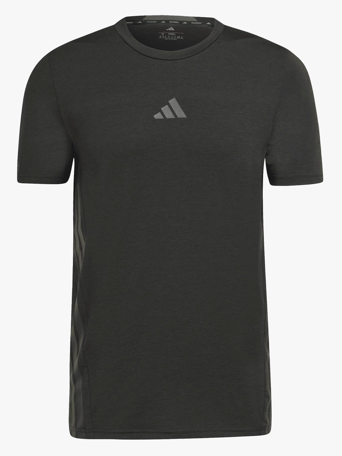 adidas Designed for Training 3-Stripes Tee Black