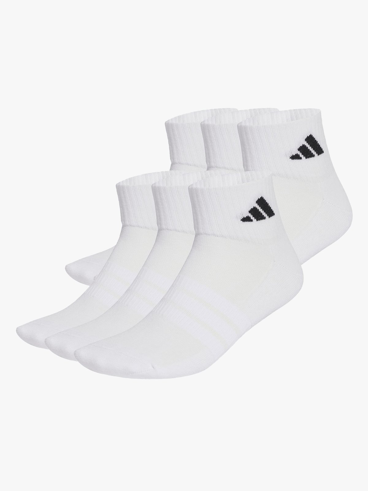 adidas Essentials Ankle 6 Pack White / Black