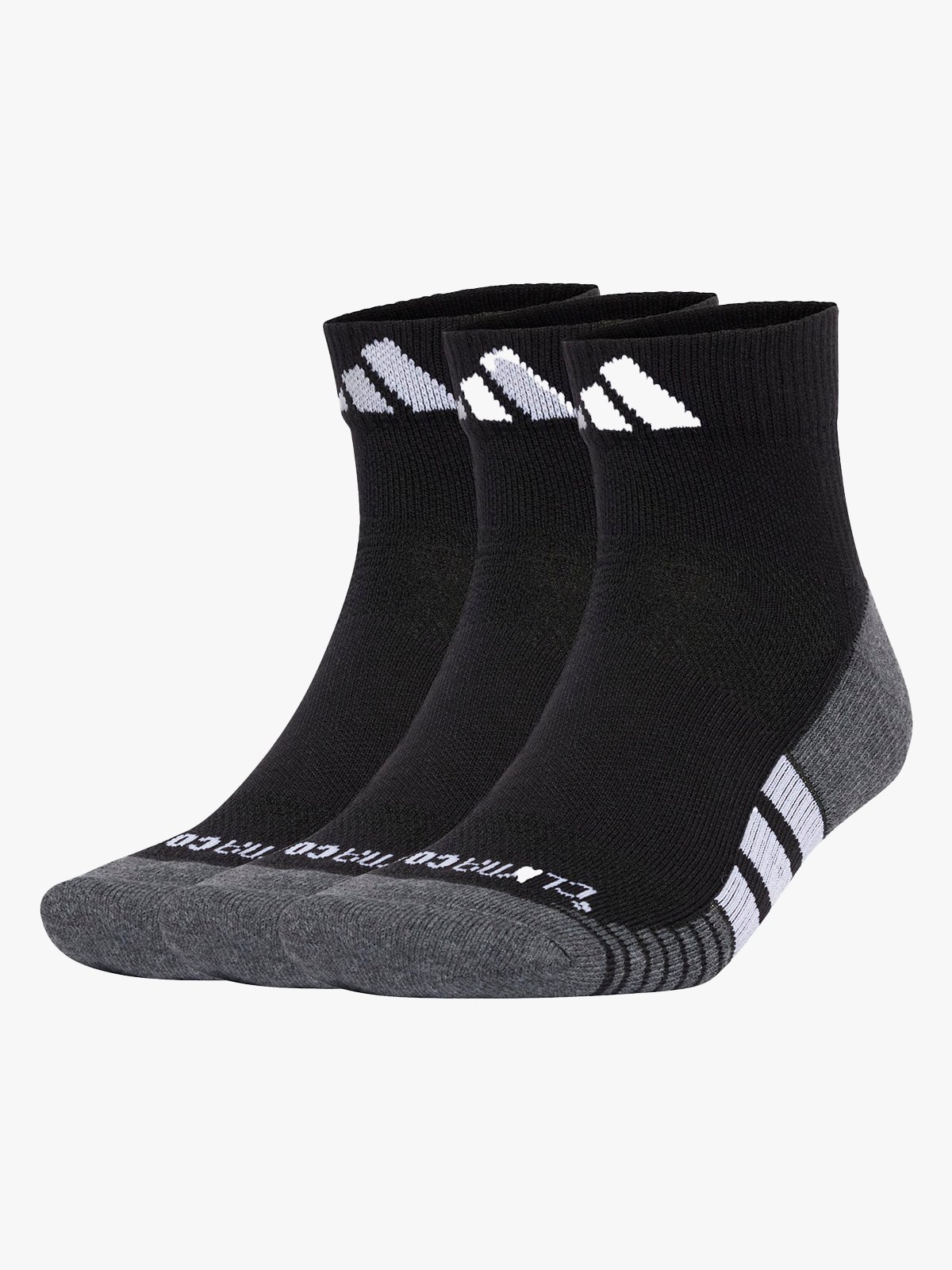 adidas Performance Cush Quarter Socks 3PK BLACK/WHITE