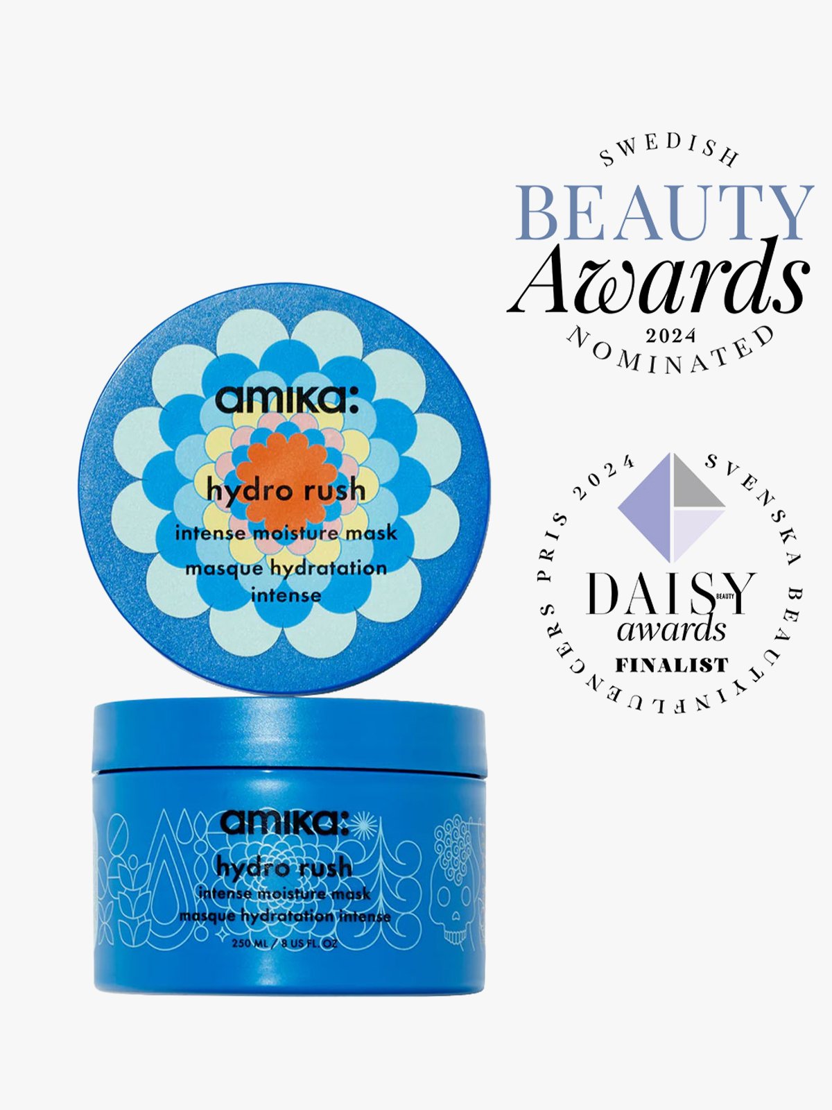 Amika Hydro Rush Intense Moisture Hair Mask 250 ml Flerfarget