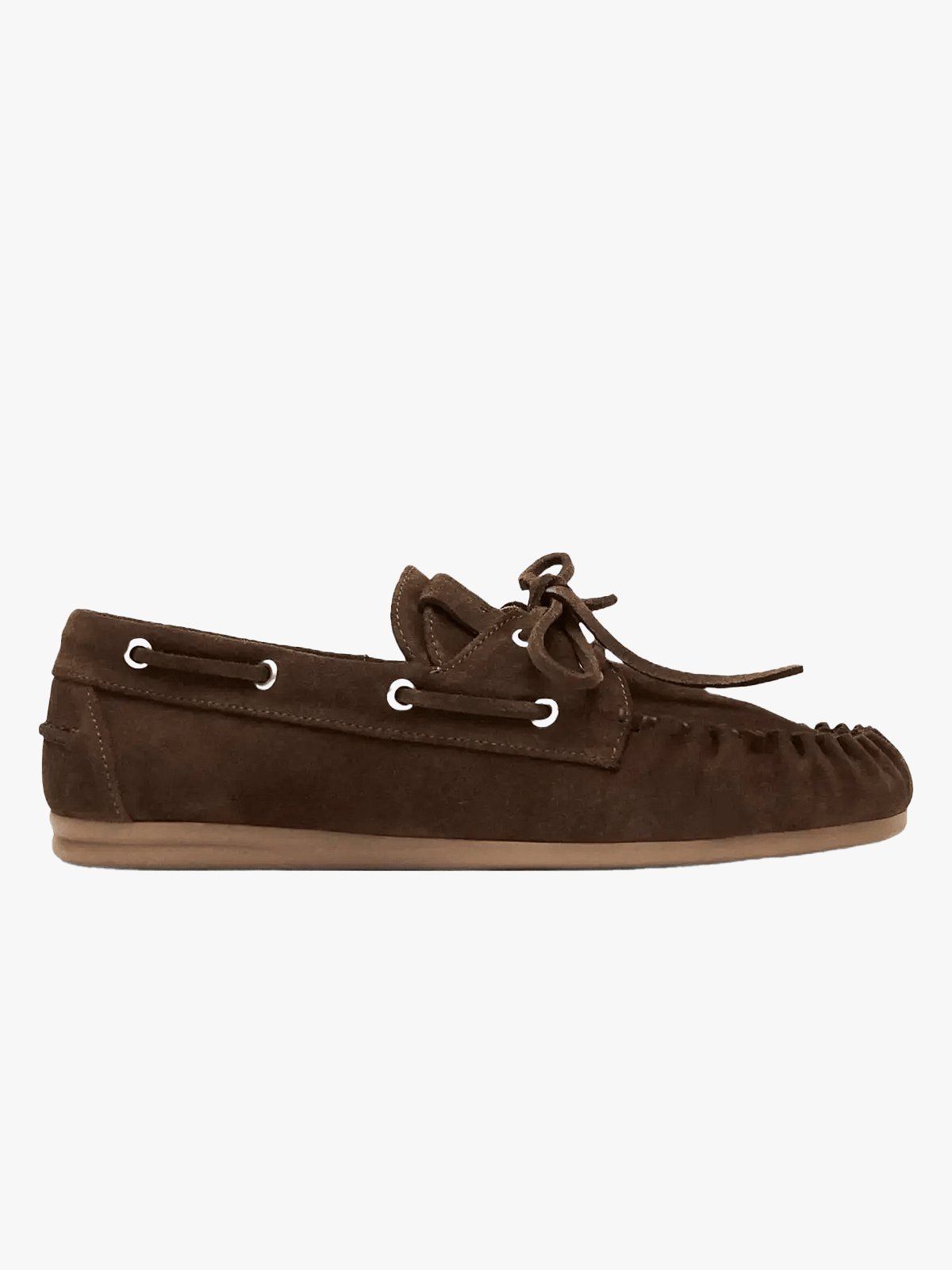Alohas Rowan Suede Leather Loafers Brown