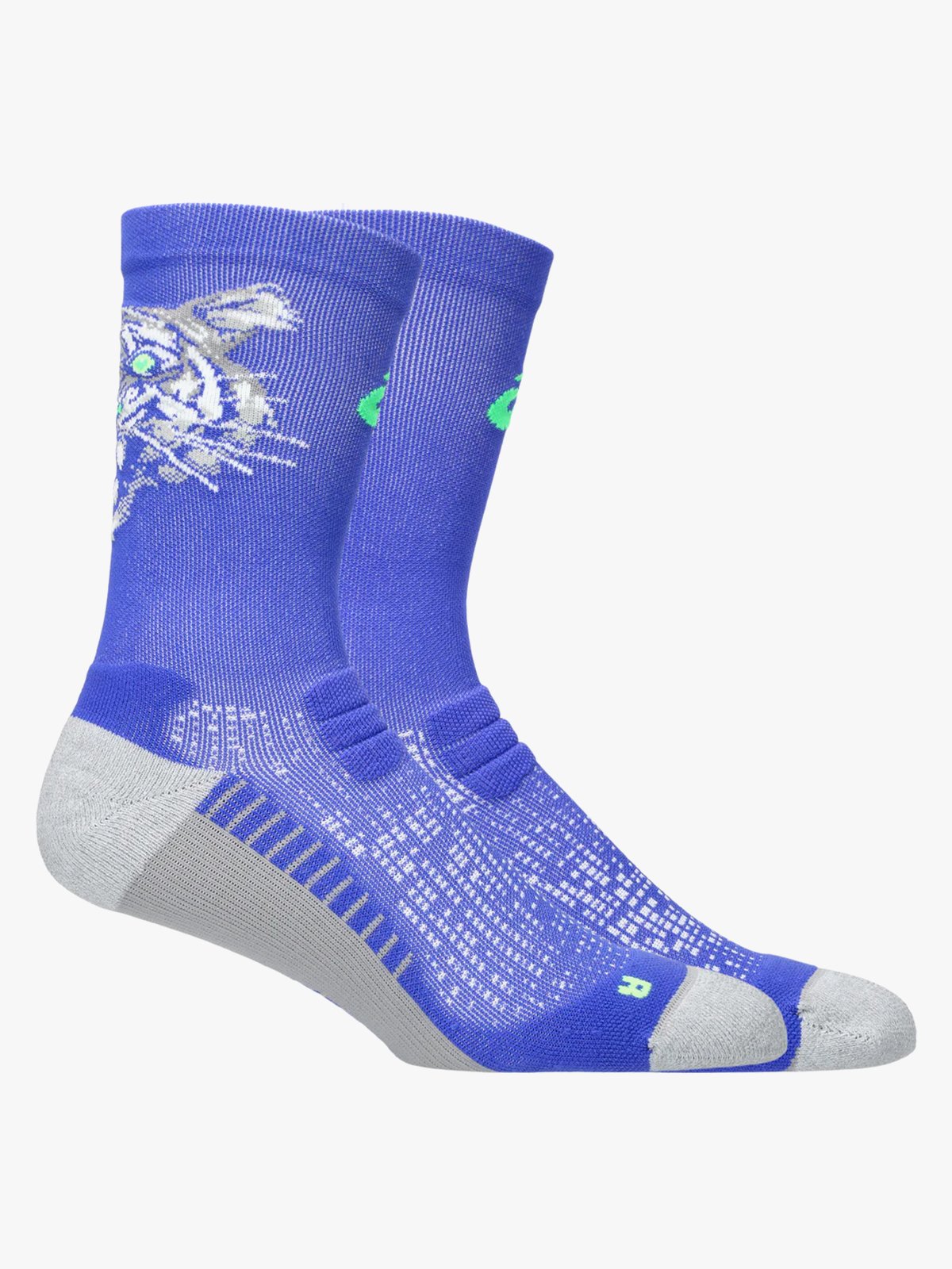ASICS Performance Run Sock Crew Cobalt Burst/Vital Green