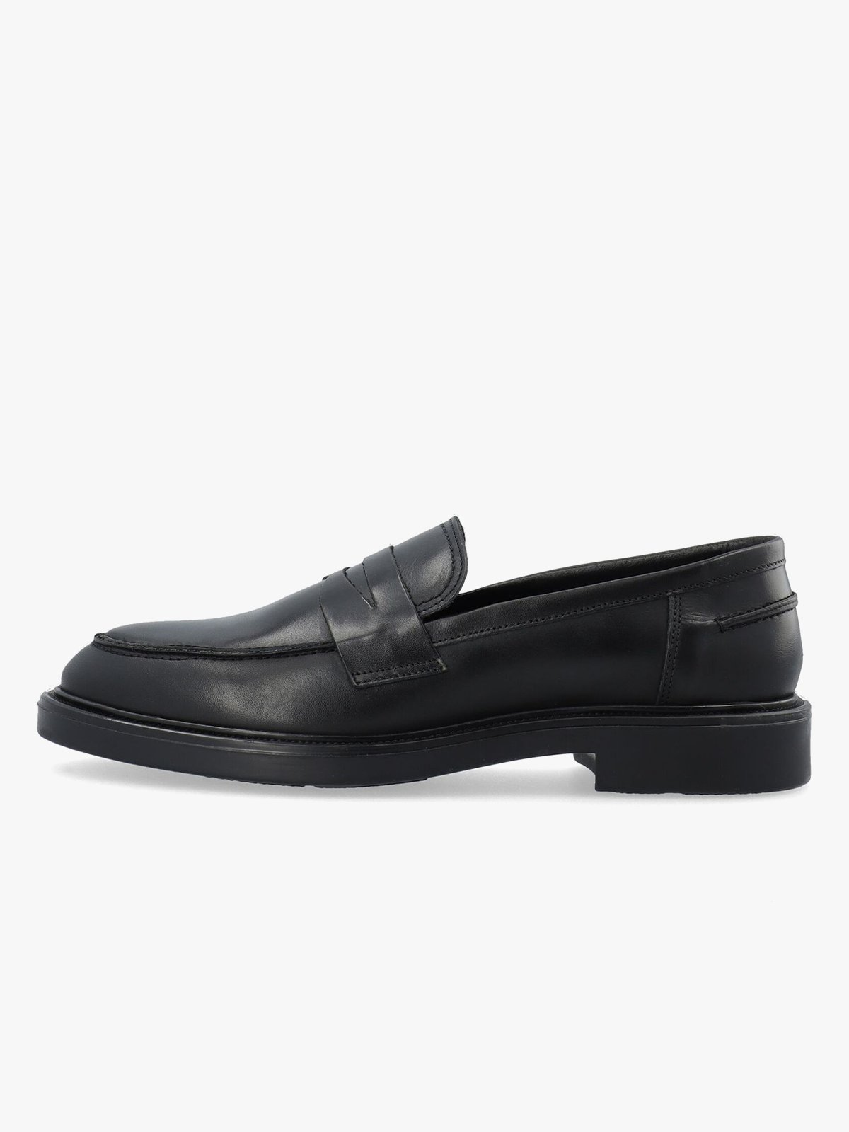 Bianco Adda Penny Loafer Smooth Leather Black