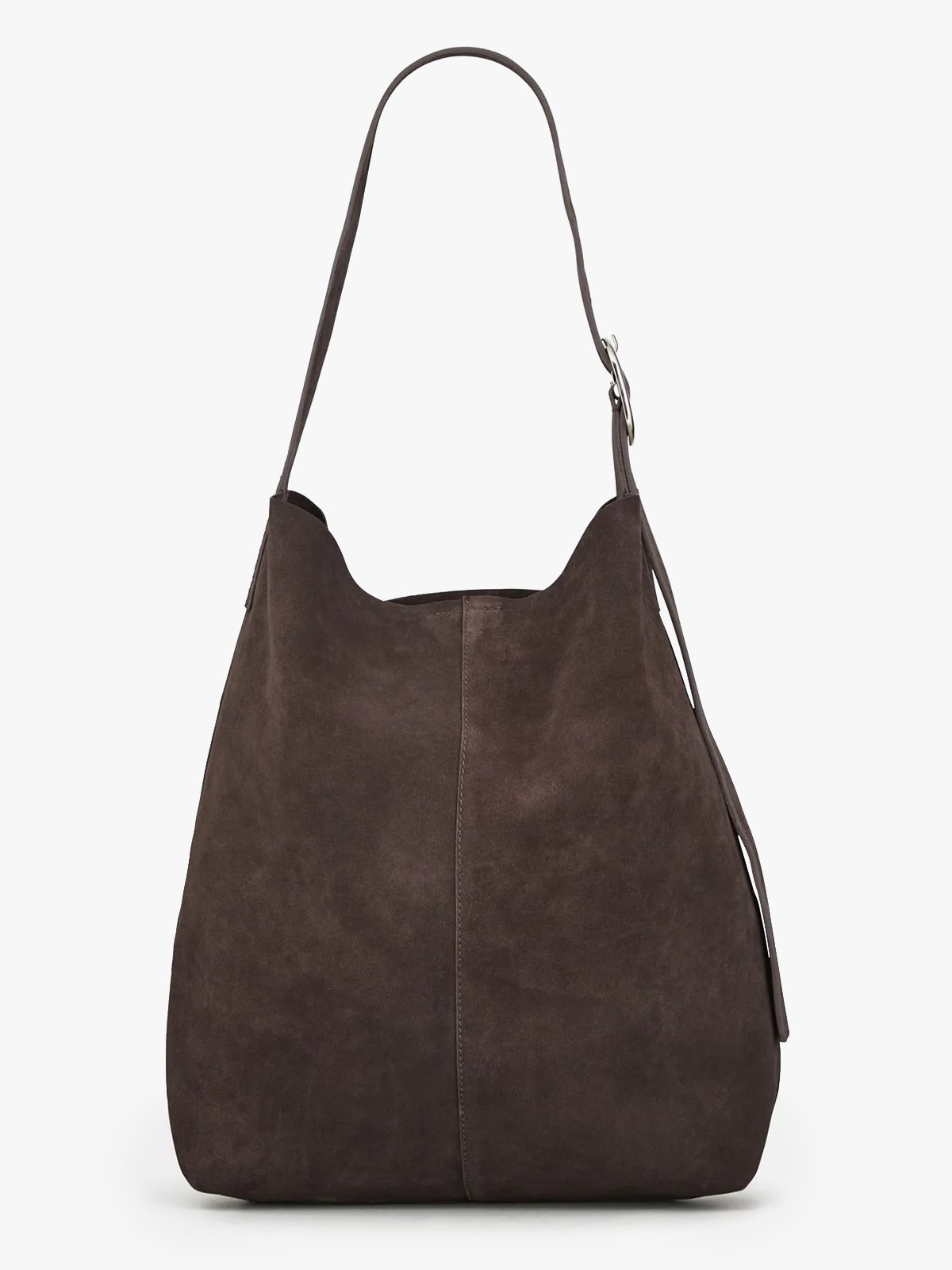 Becksöndergaard Suede Mae Buckle Bag Chocolate Torte
