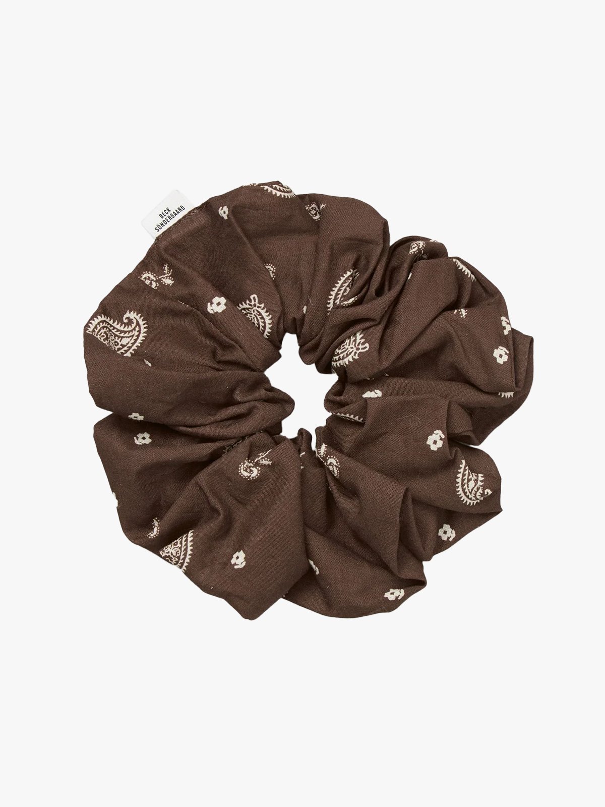 Becksöndergaard Bloom Paisley Scrunchie Chocolate Brown