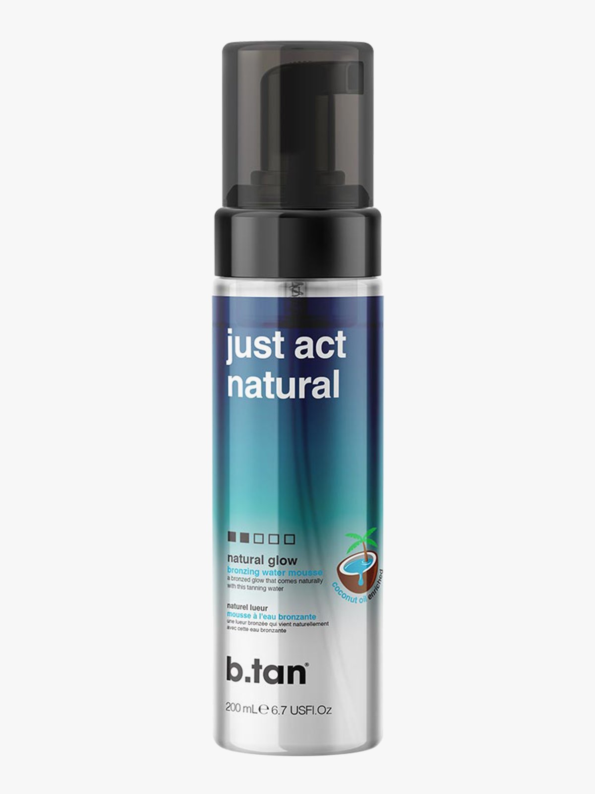 B.Tan Just Act Natural Self Tan Mousse 200 ml Flerfarget