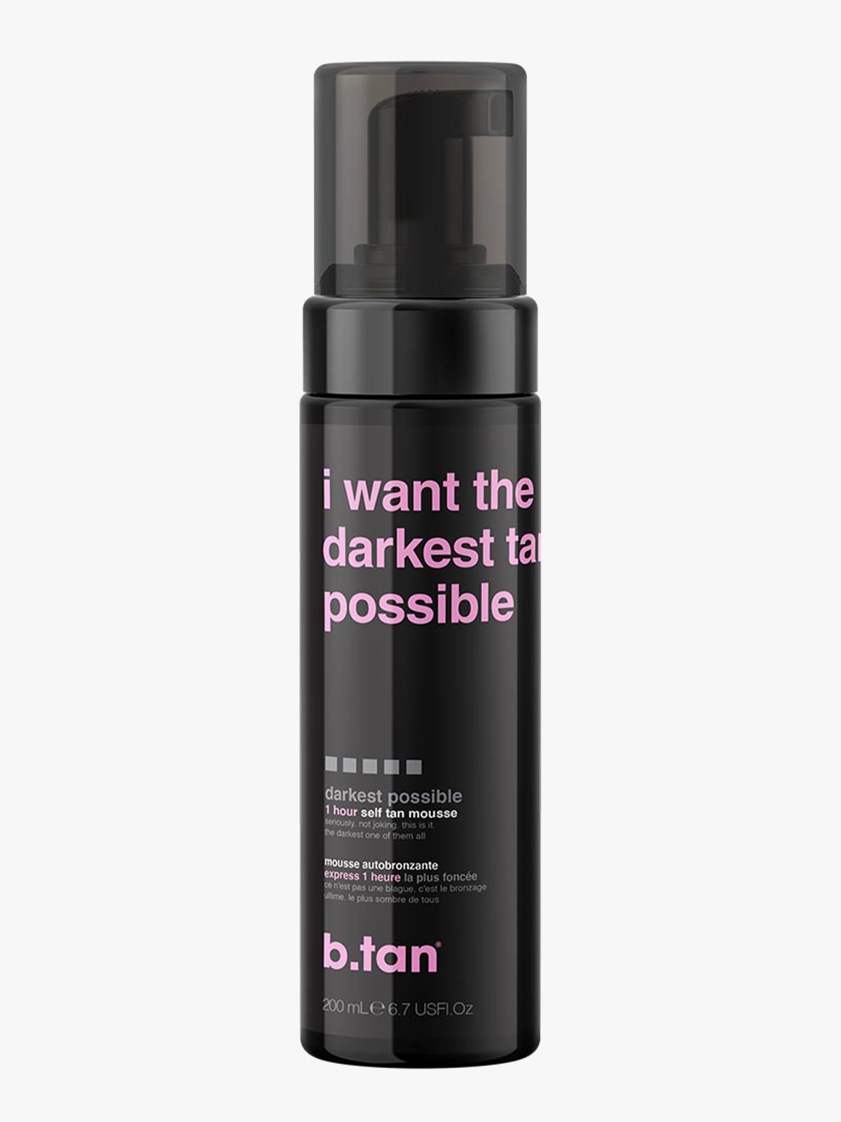 B.Tan I Want The Darkest Tan Possible Self Tan Mousse 200ml Flerfarget