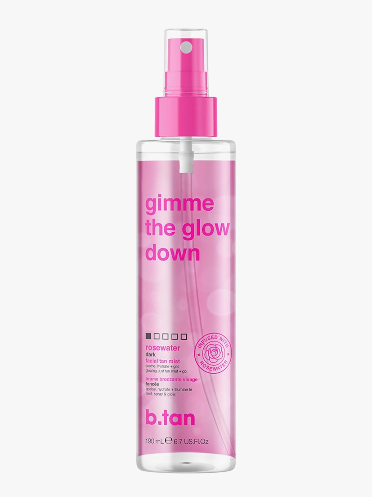 B.Tan Gimme The Glow Down Facial Tan Mist 190 ml Flerfarget