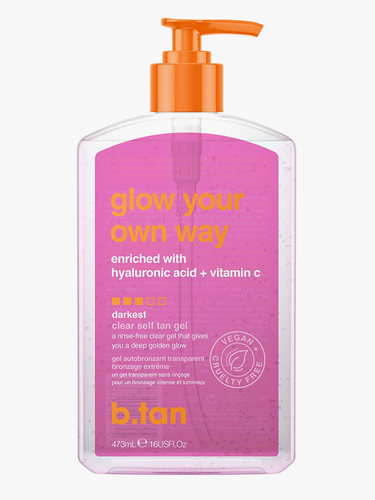 B.Tan Glow Your Own Way Clear Self Tan Gel 473 ml Flerfarget