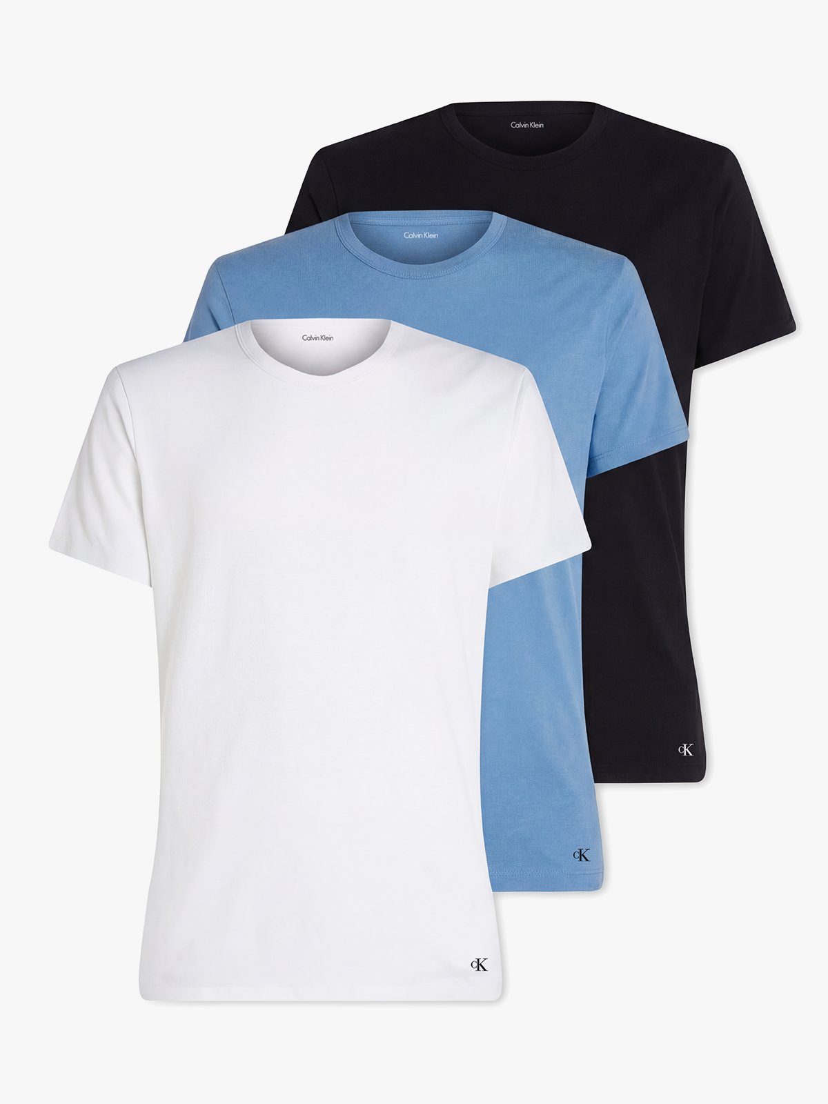 Calvin Klein Short Sleeve Crew Neck 3 pack Flerfarget