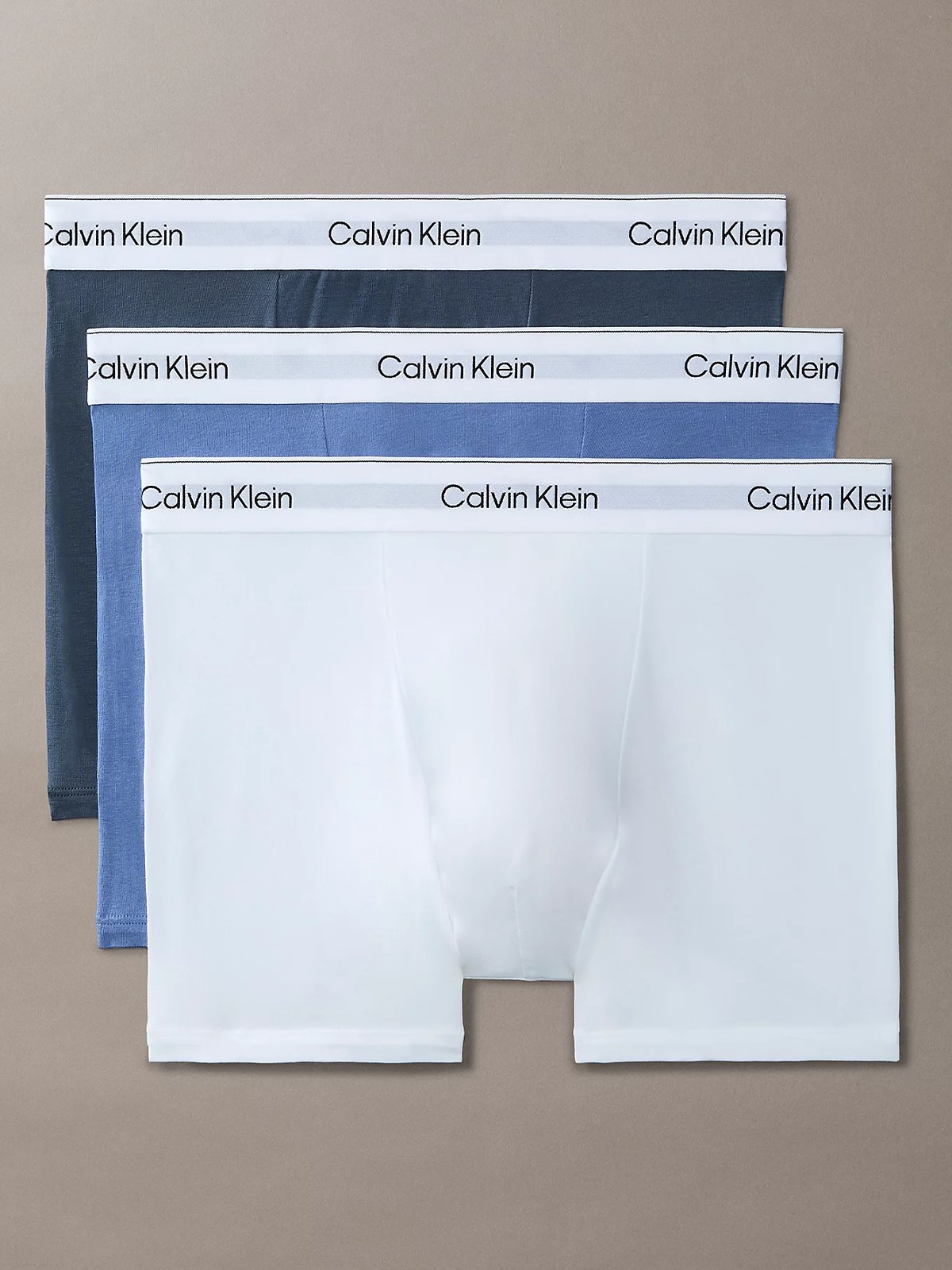 Calvin Klein Relaxed Fit Trunk 3 pack White / Blue Tulip / Turbulence