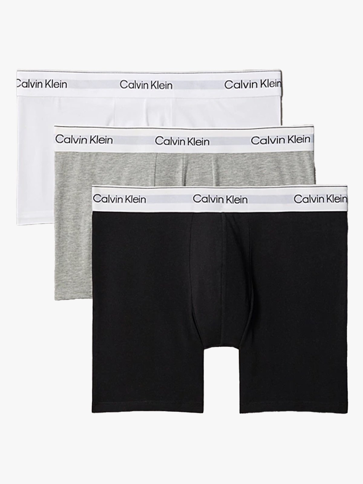 Calvin Klein Boxer Brief 3-Pack Grey Heather / White / Black