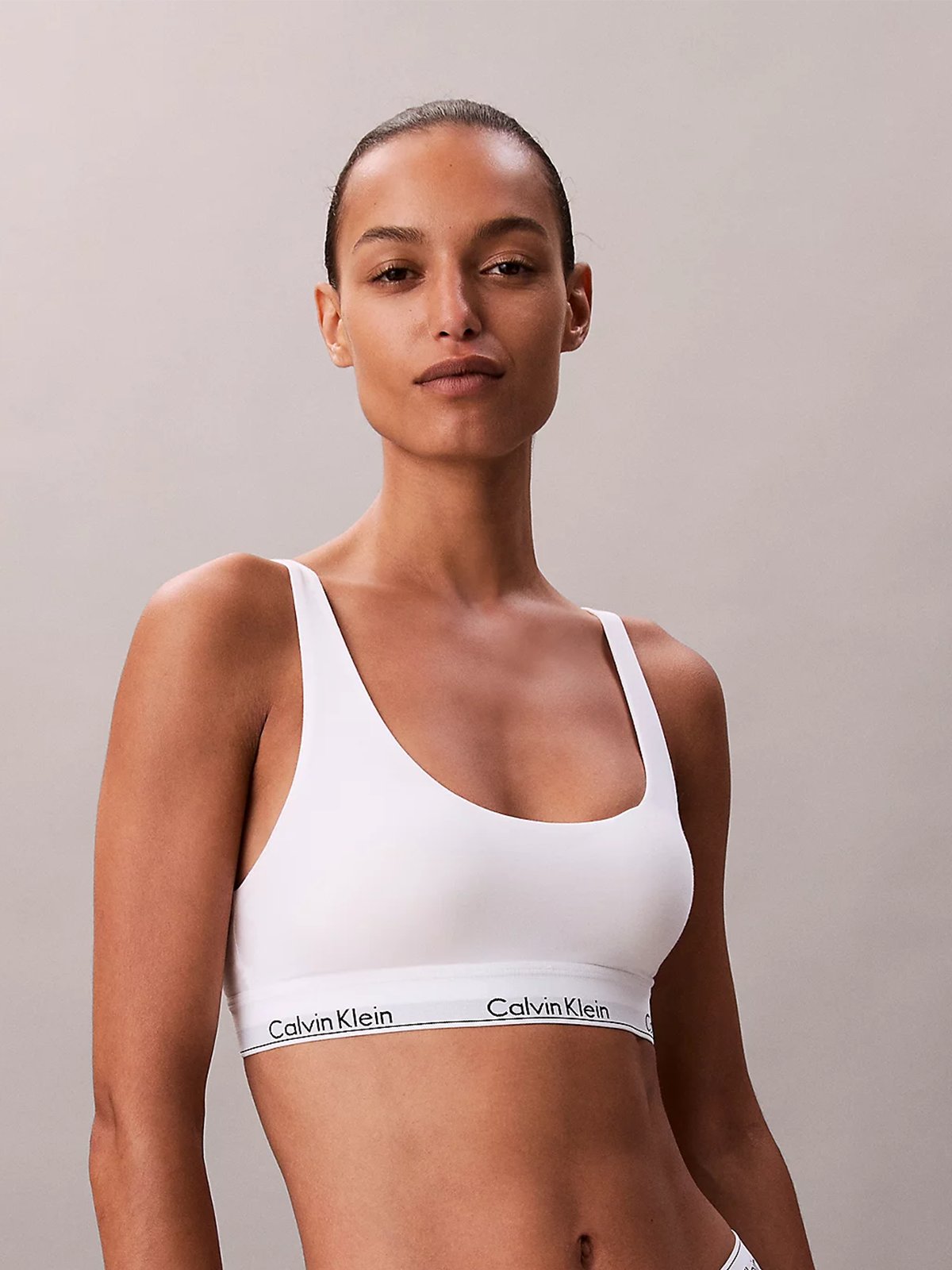 Calvin Klein Lined Bralette White