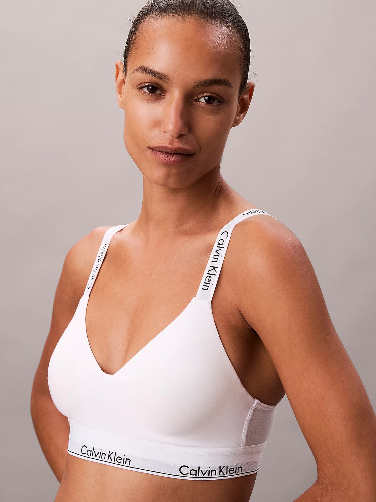 Calvin Klein Lightly Lined Bralette White