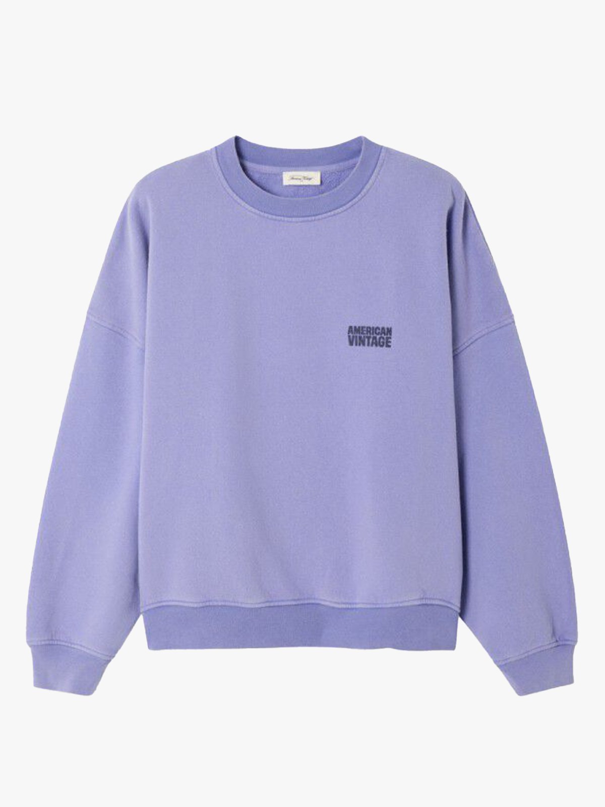 American Vintage Plizzy Sweatshirt Crew Neck Vintage Provence