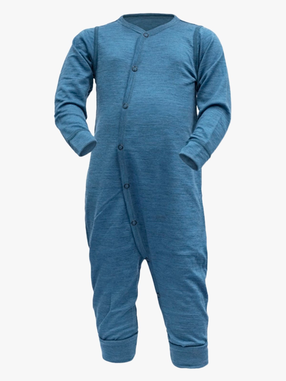 Devold Breeze Merino Sleepsuit Baby Blue Melange