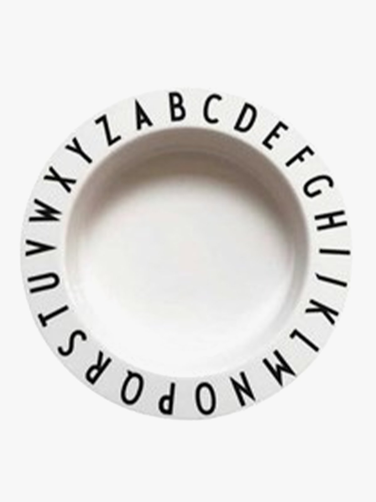 Design Letters Eat & Learn Deep Plate Tritan White