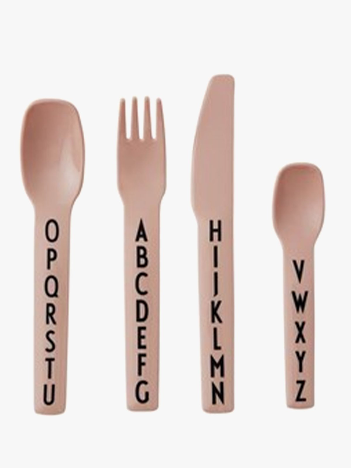 Design Letters Kids Cutlery Nude
