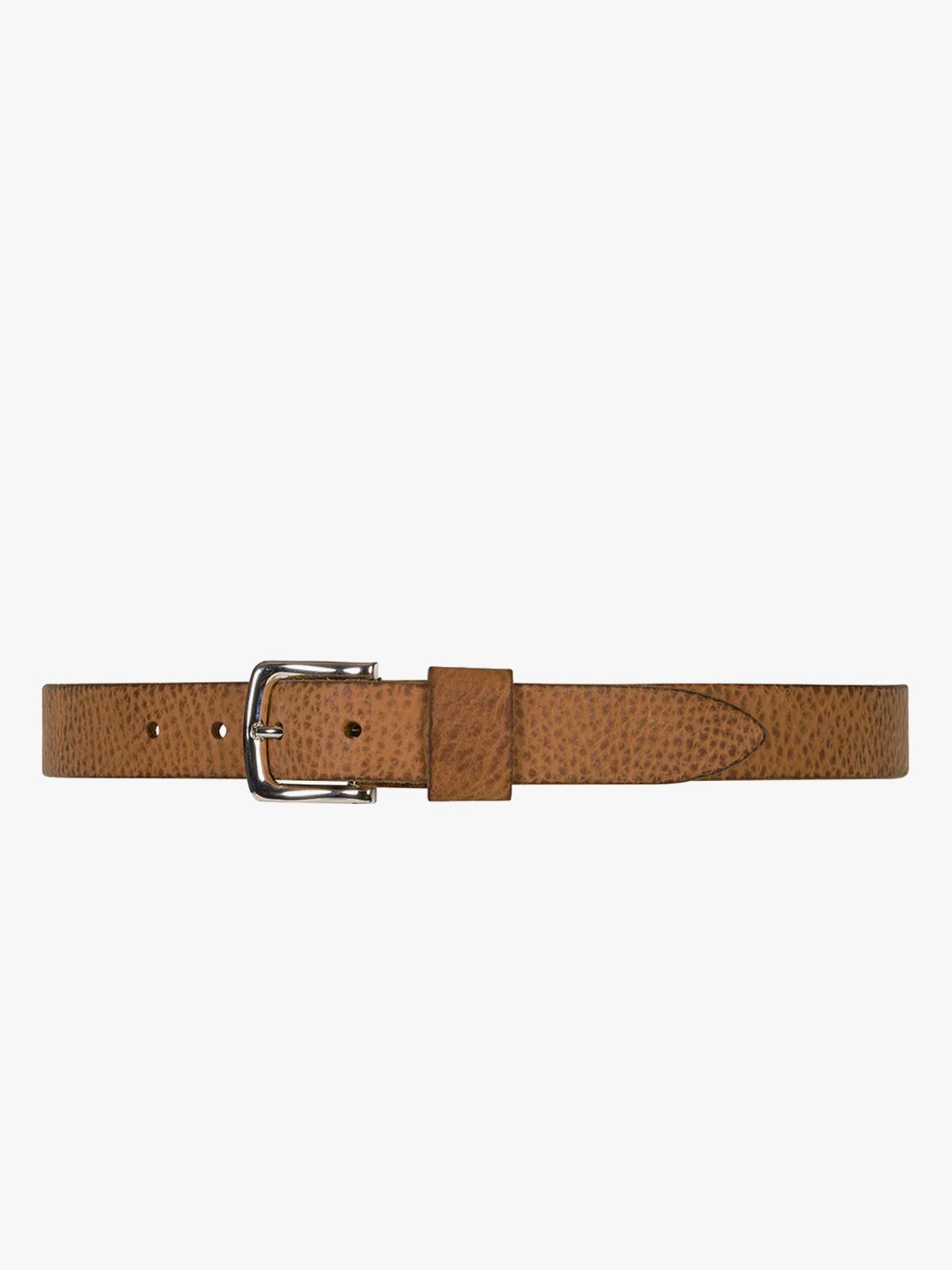 Depeche Jeans belt Cognac / Silver