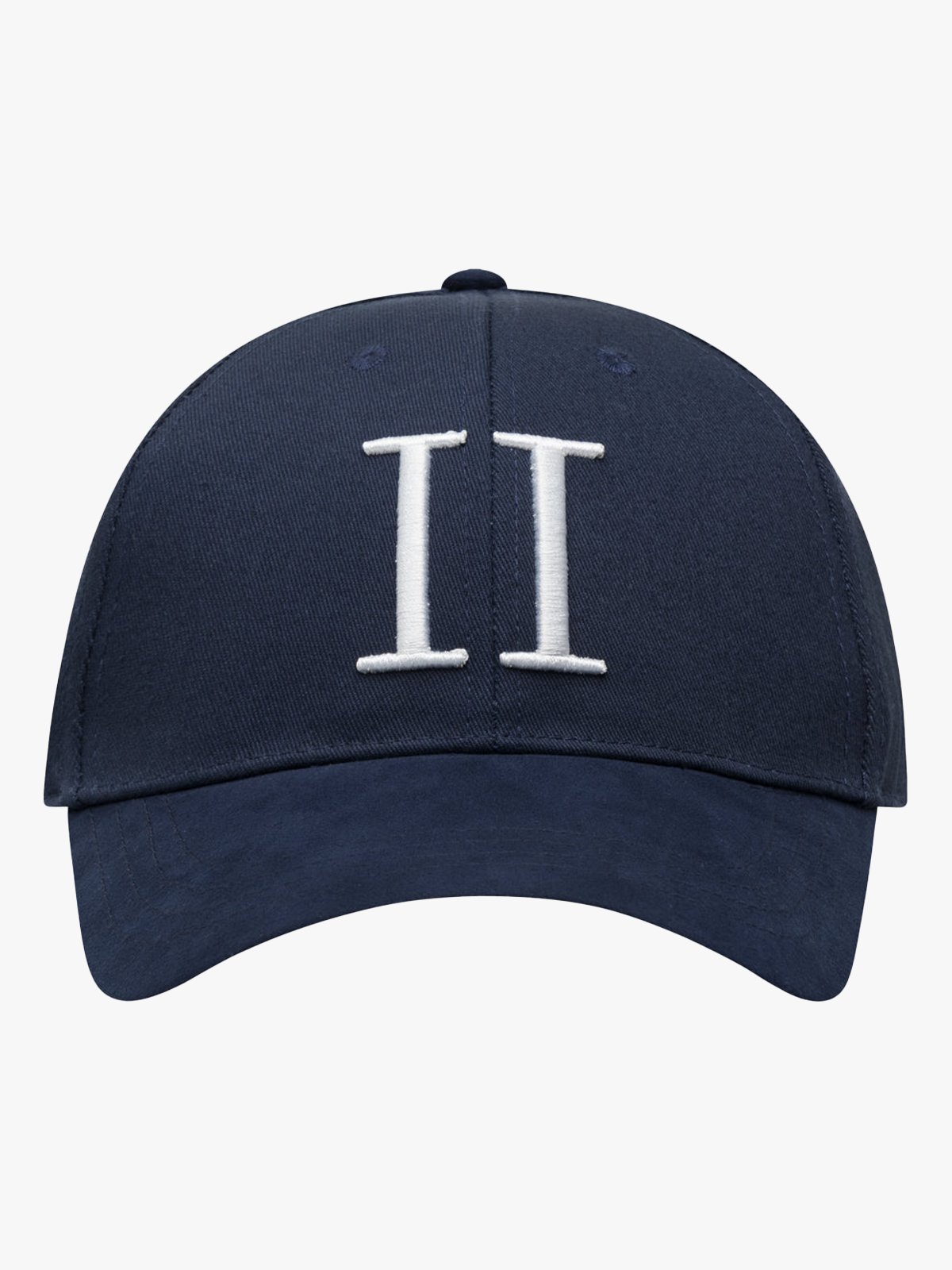 Les Deux Baseball Cap Suede II Dark Navy / White