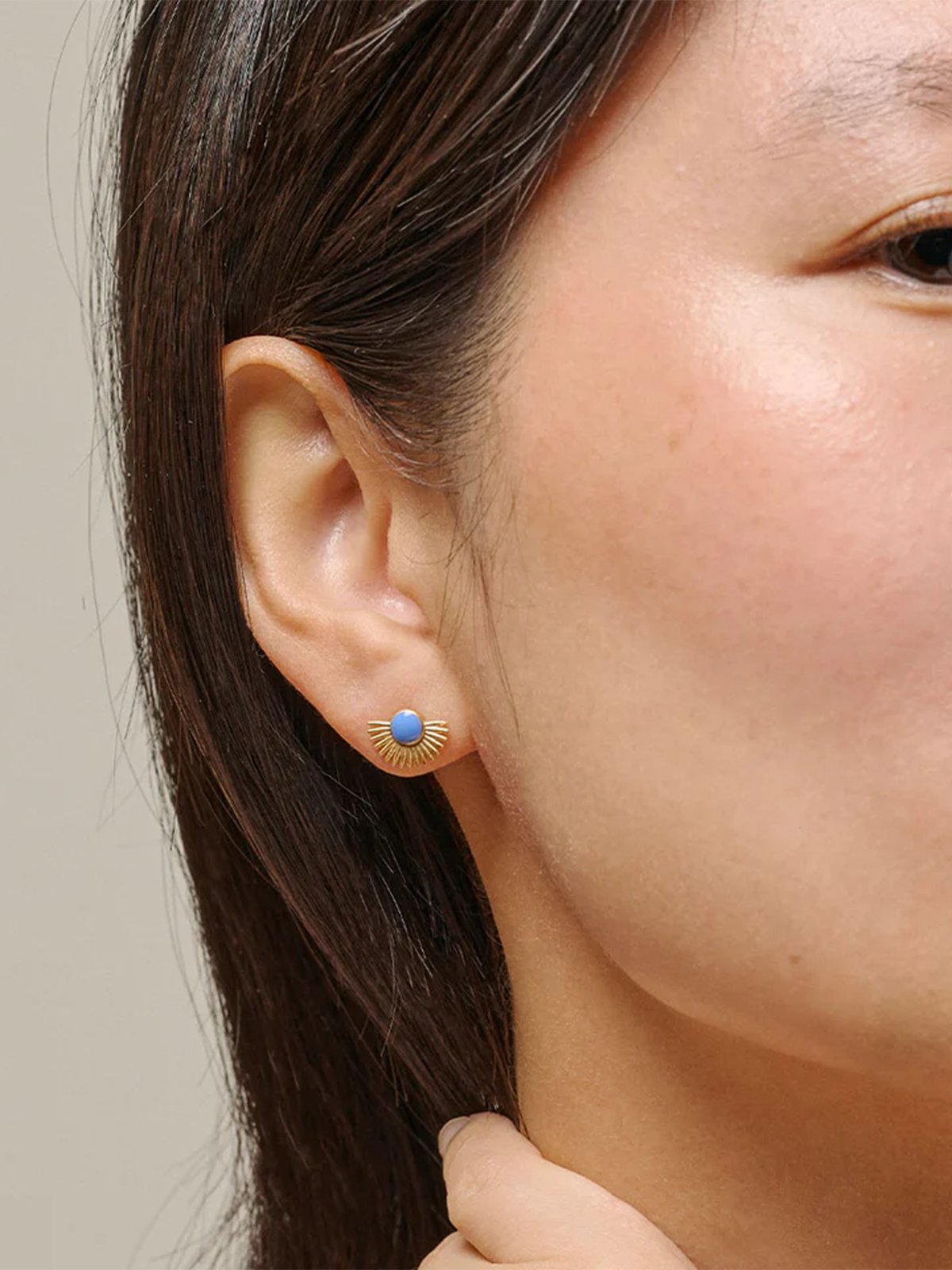 ENAMEL Copenhagen Soleil Studs Cornflower