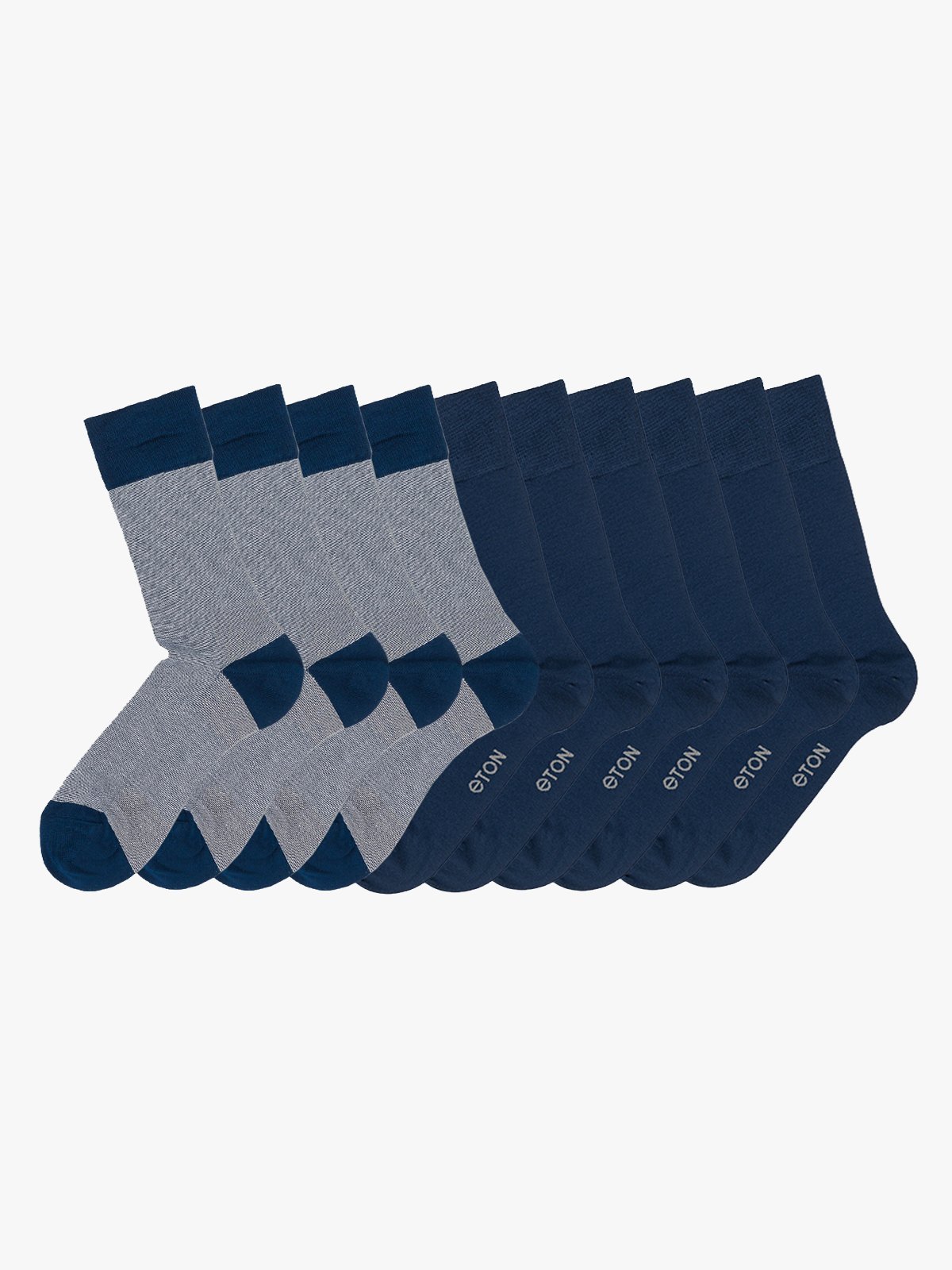 Eton 10pk Bambus Kontrast Mix Bluemix