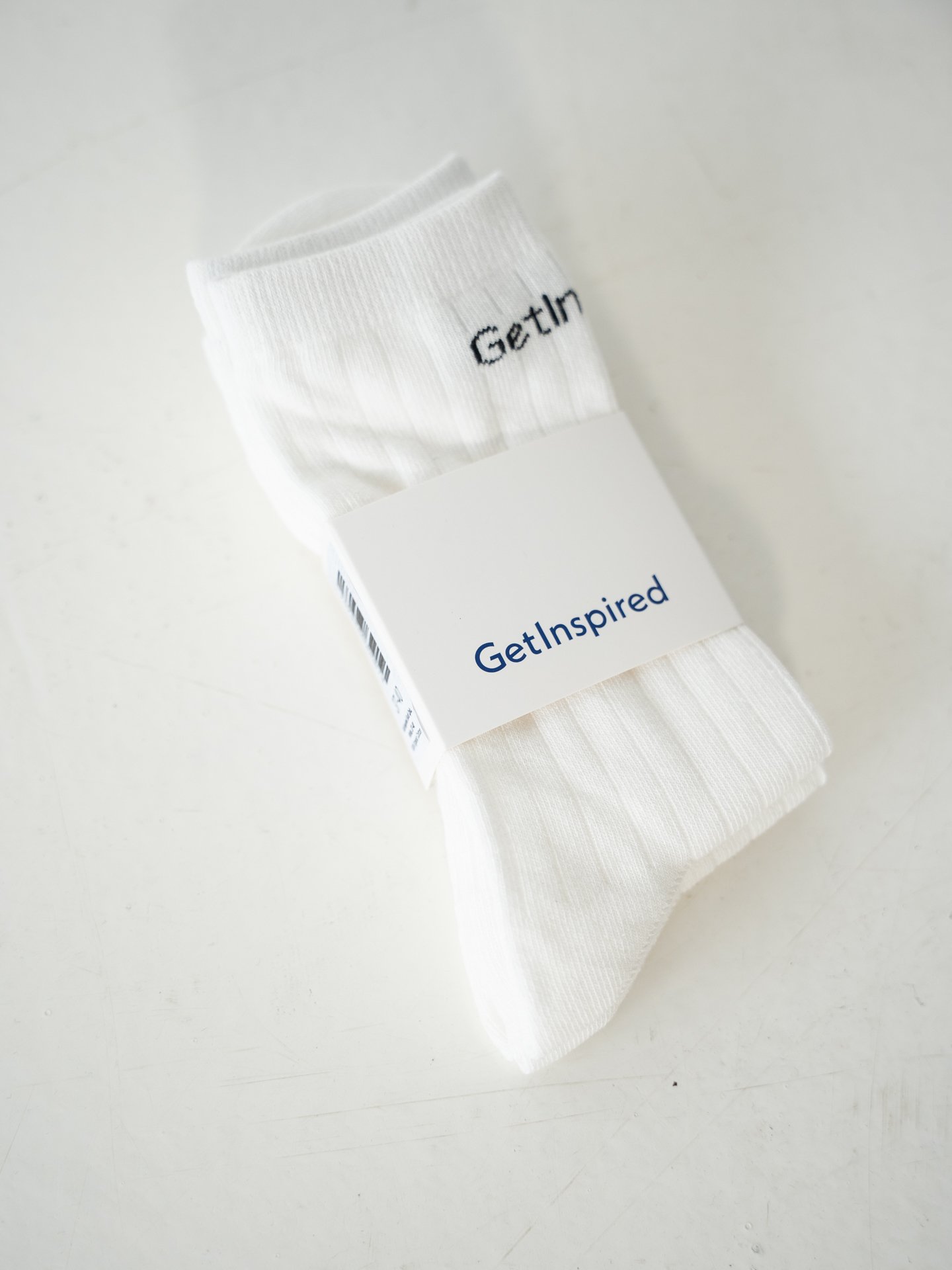 Get Inspired Sock 2-pack White