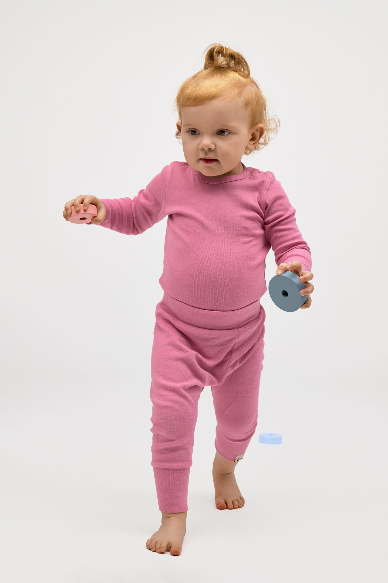 Gullkorn Villvette Baby Bukse Rosa