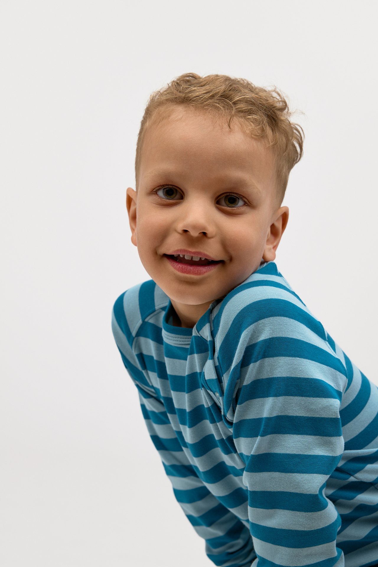 Gullkorn Villvette Long Sleeve LTD Askeblå / Striper