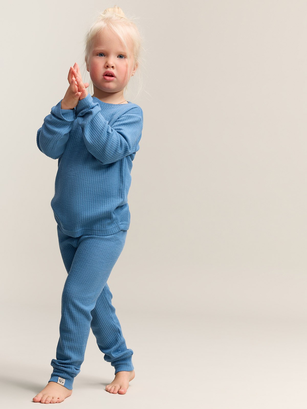 Gullkorn Chalk Ull-longs Tåkeblå