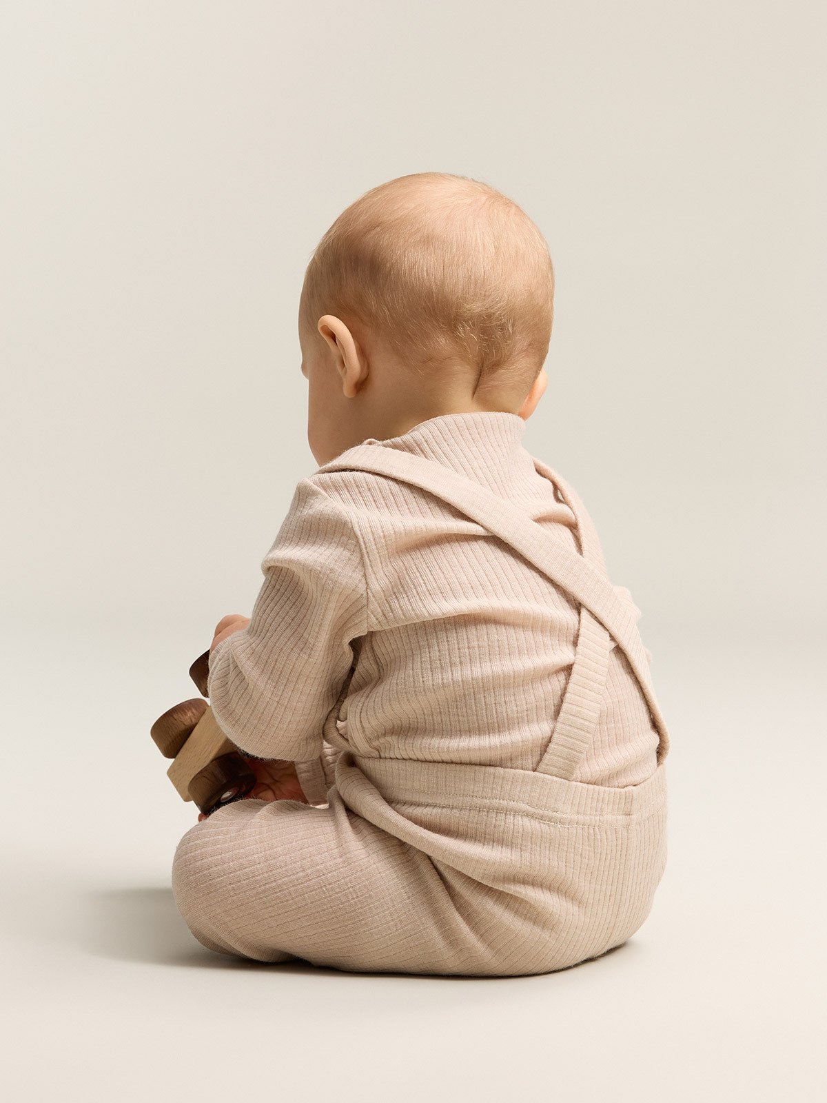 Gullkorn Chalk Baby Ull-longs Beige