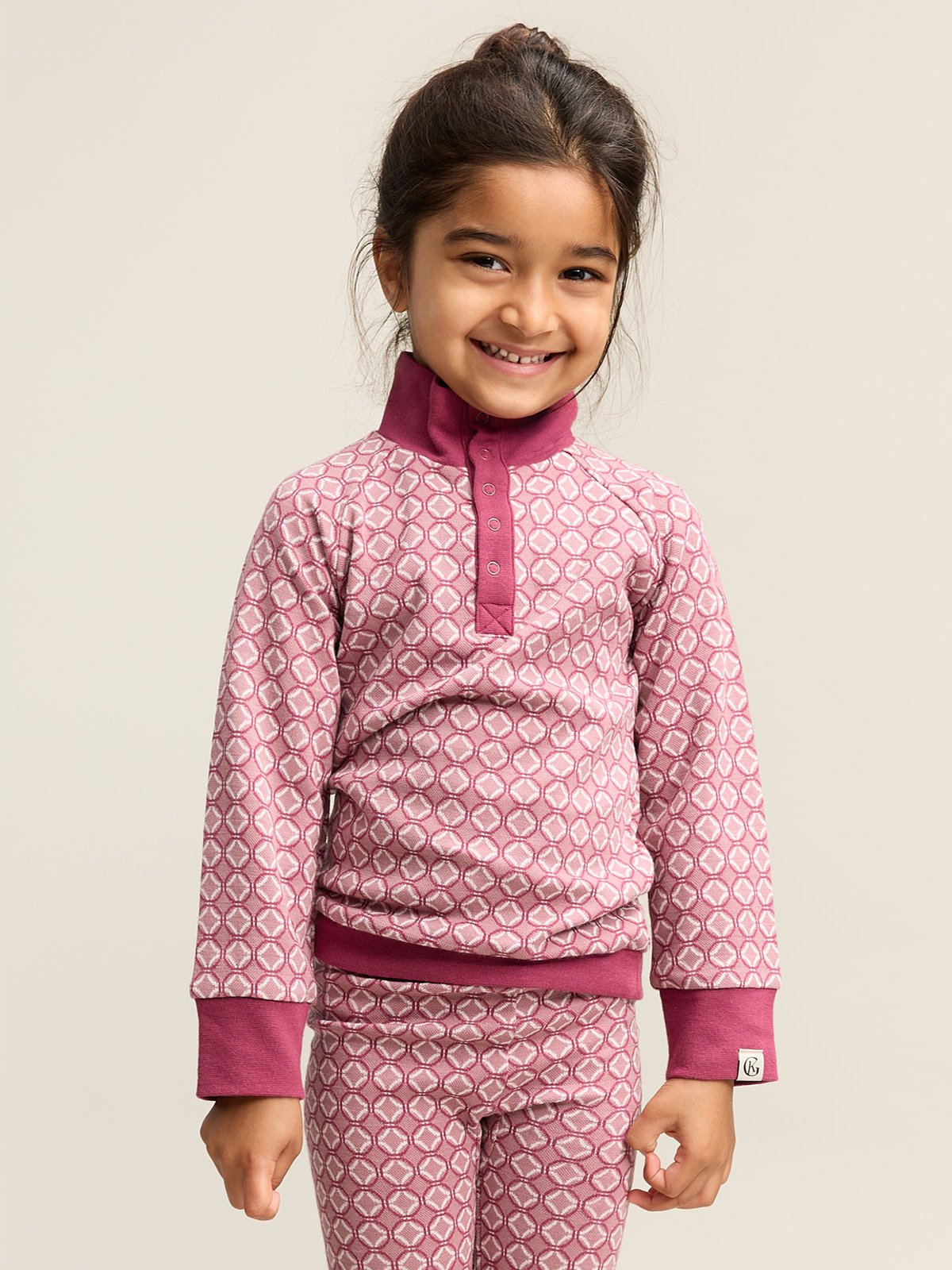 Gullkorn Axi Jacquard Genser Støvrosa