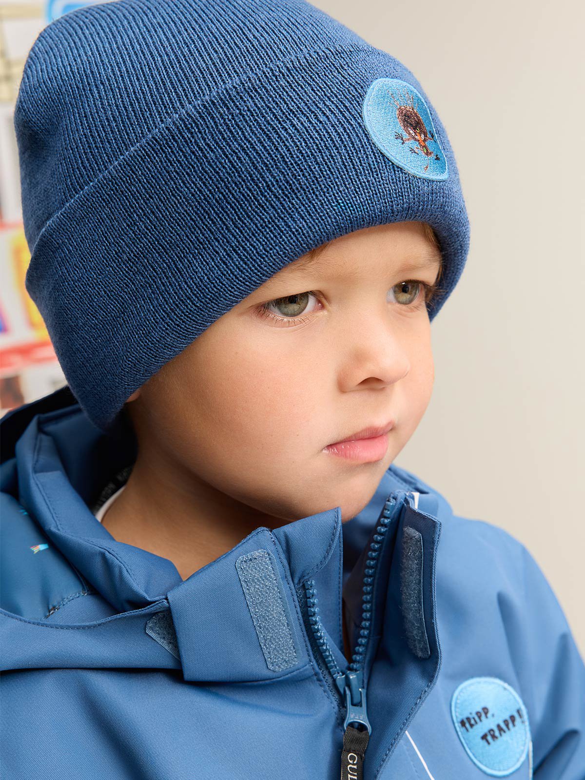 Gullkorn Bukkene Ull Lue Stormblå